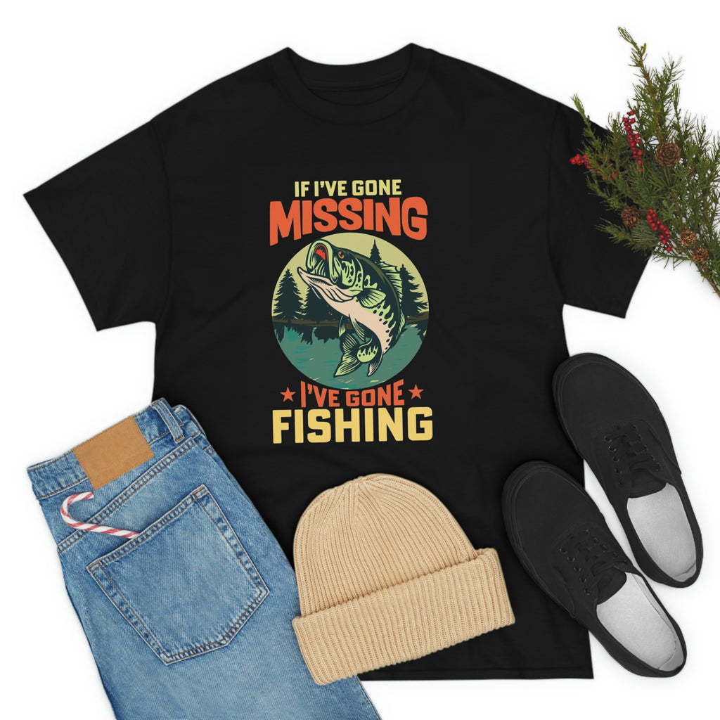 Gone fishing- Heavy Cotton Tee