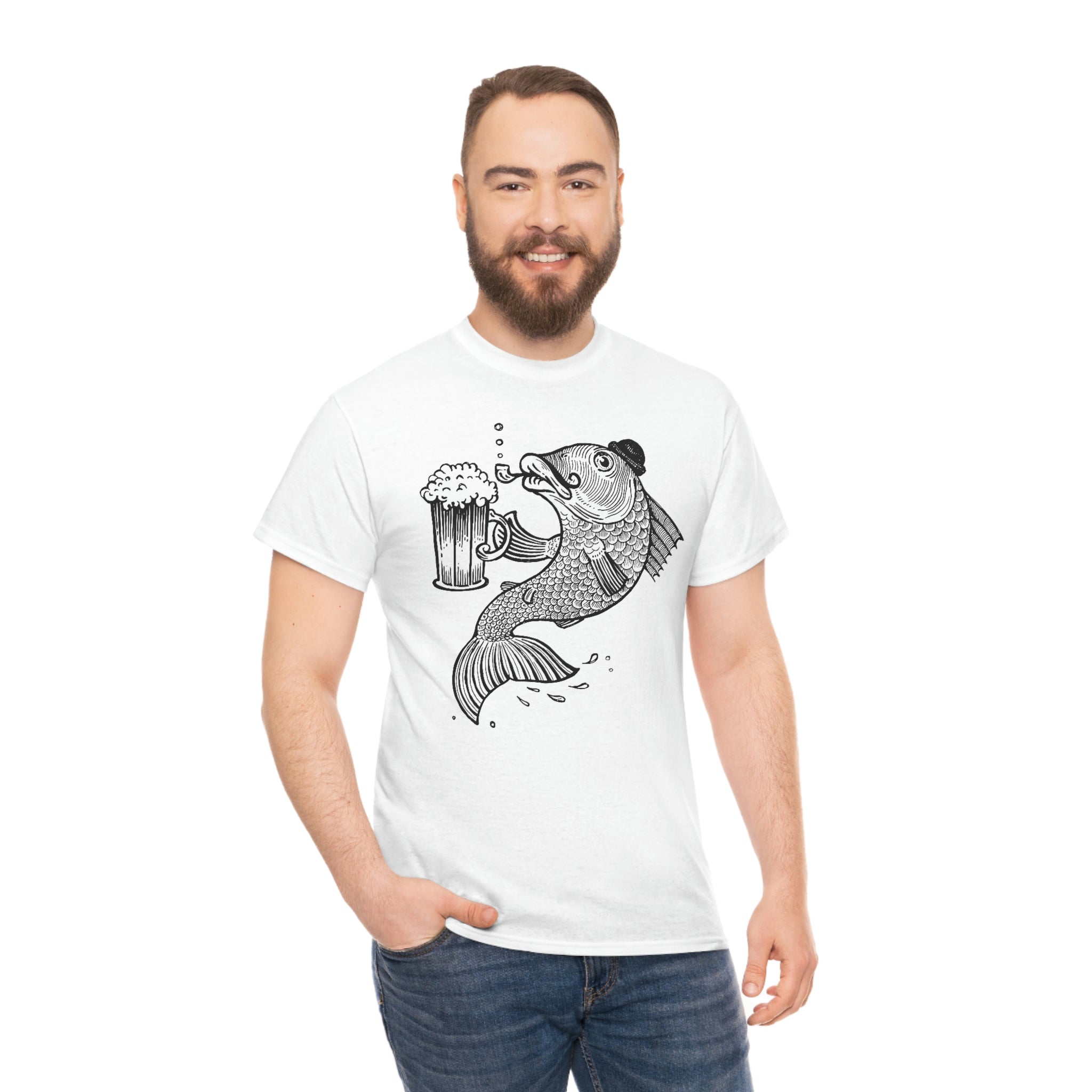 Fishing- Unisex Heavy Cotton Tee