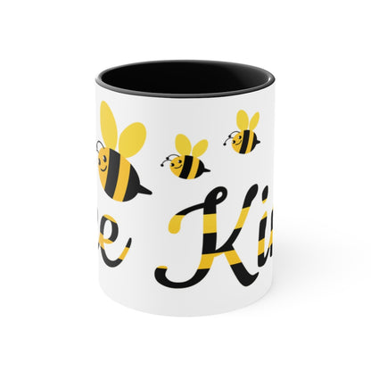 Bee kind Accent coffee Mug