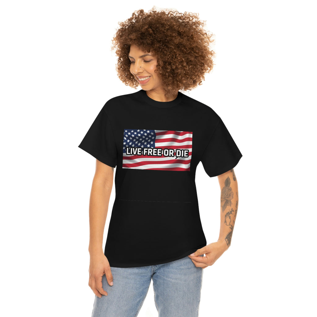 Live free or die- Unisex Heavy Cotton Tee