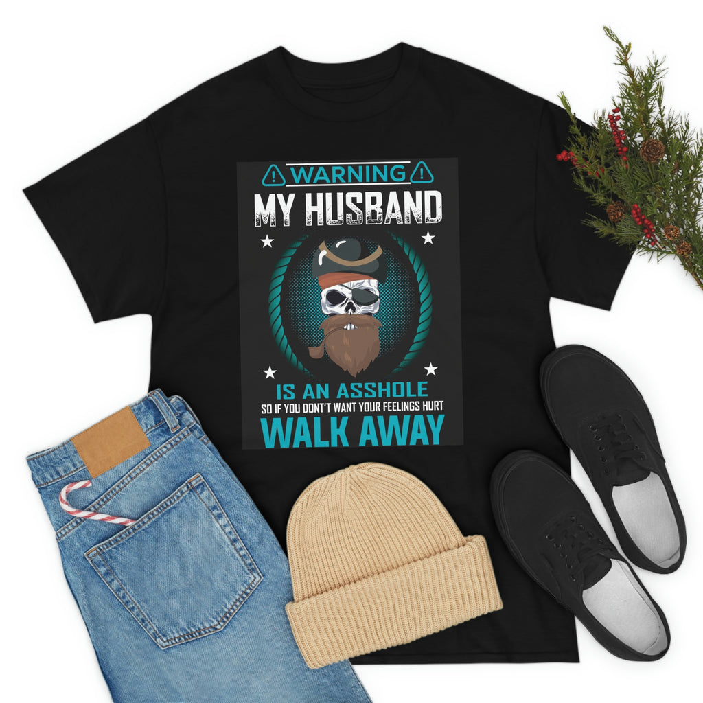 Husband is an asshole- Heavy Cotton Tee