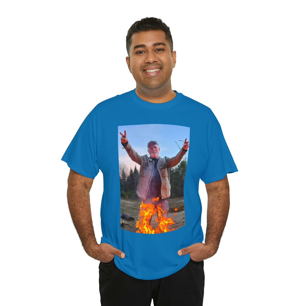 On fire-  Heavy Cotton Tee