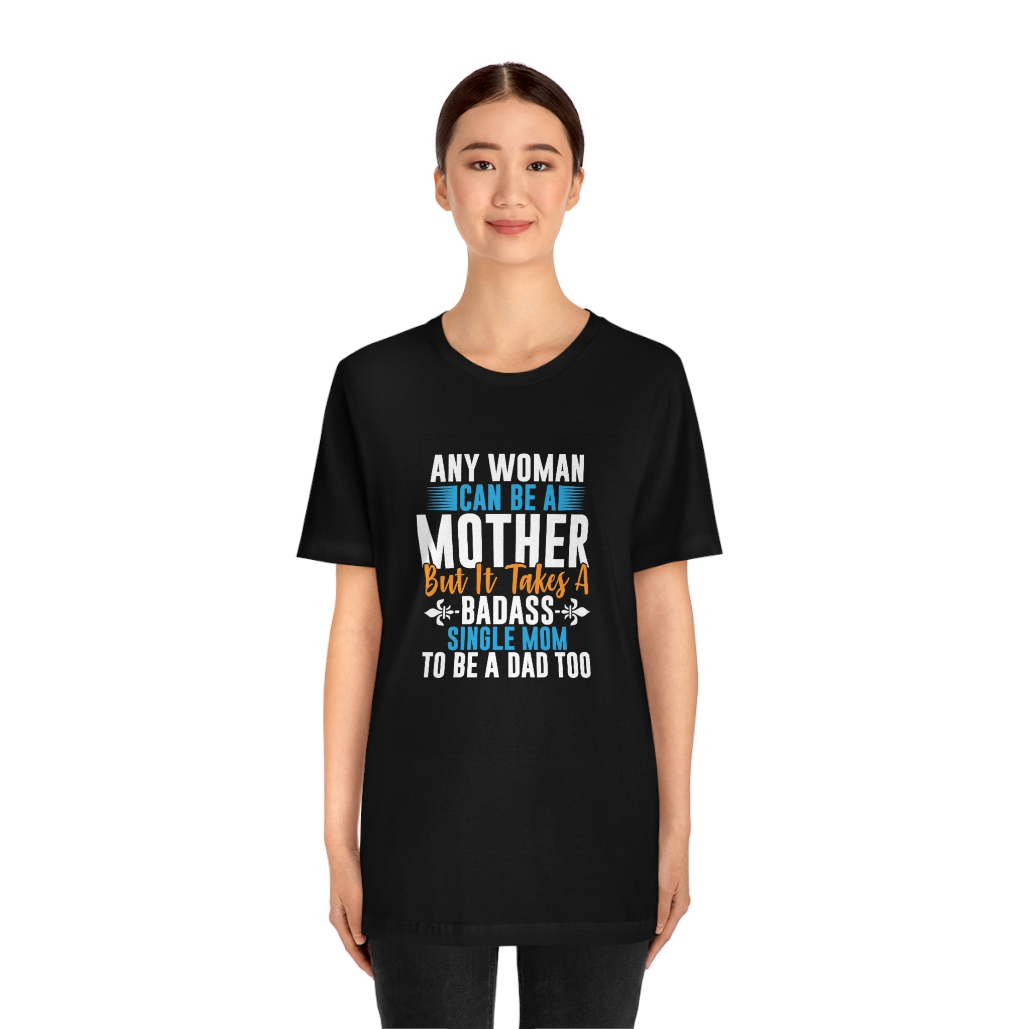Bad ass mom- Jersey Short Sleeve Tee