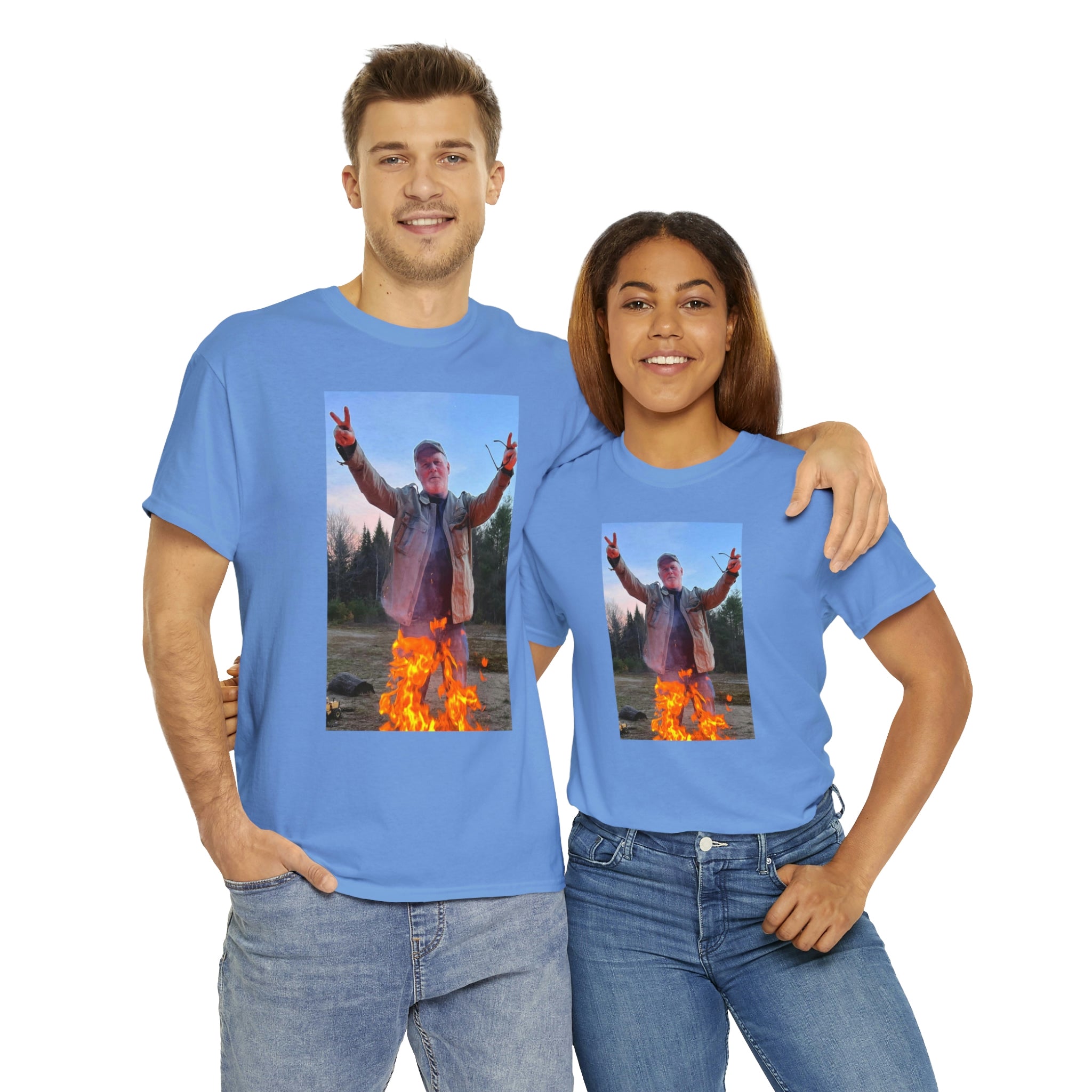 On fire-  Heavy Cotton Tee