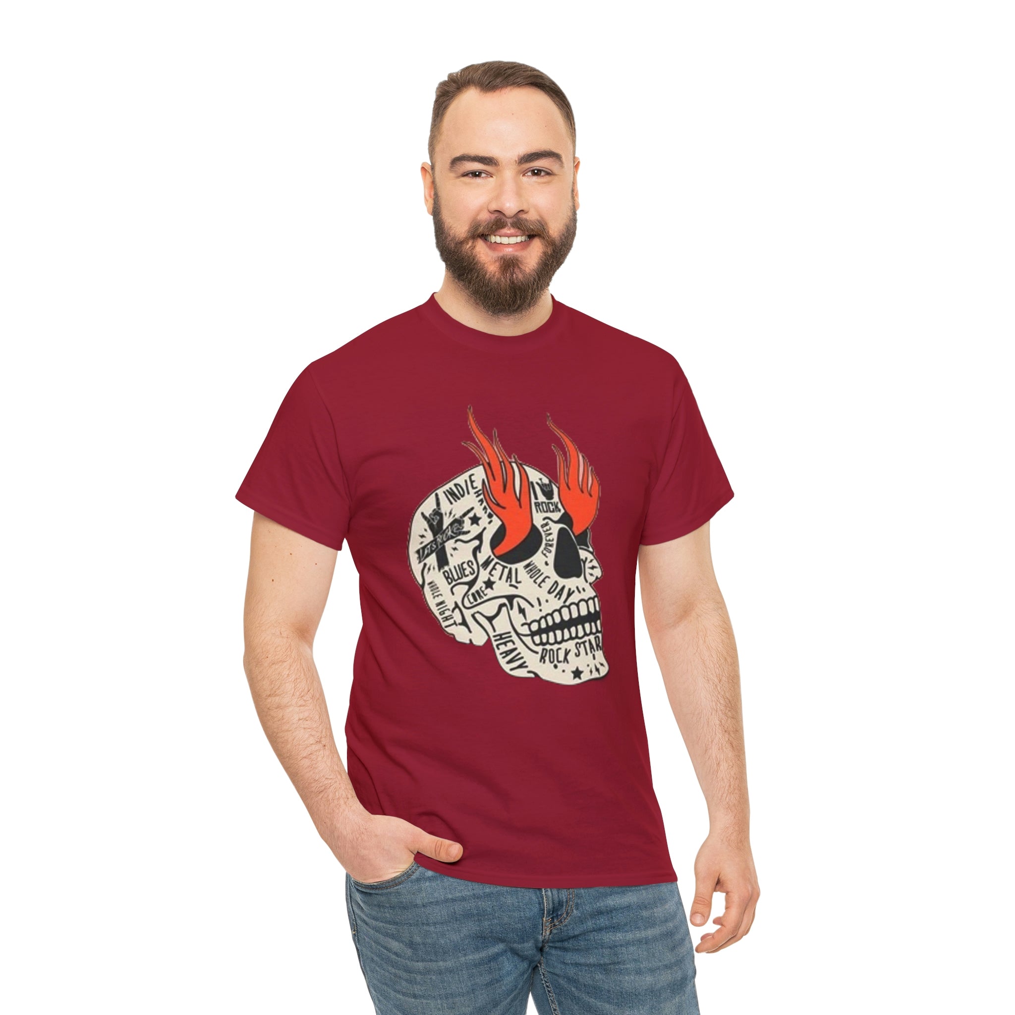Rocker head- Heavy Cotton Tee
