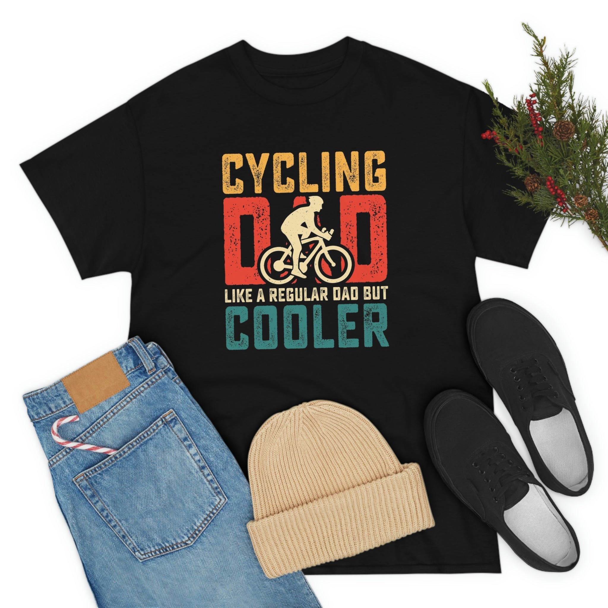 Cycling dad- Heavy Cotton Tee
