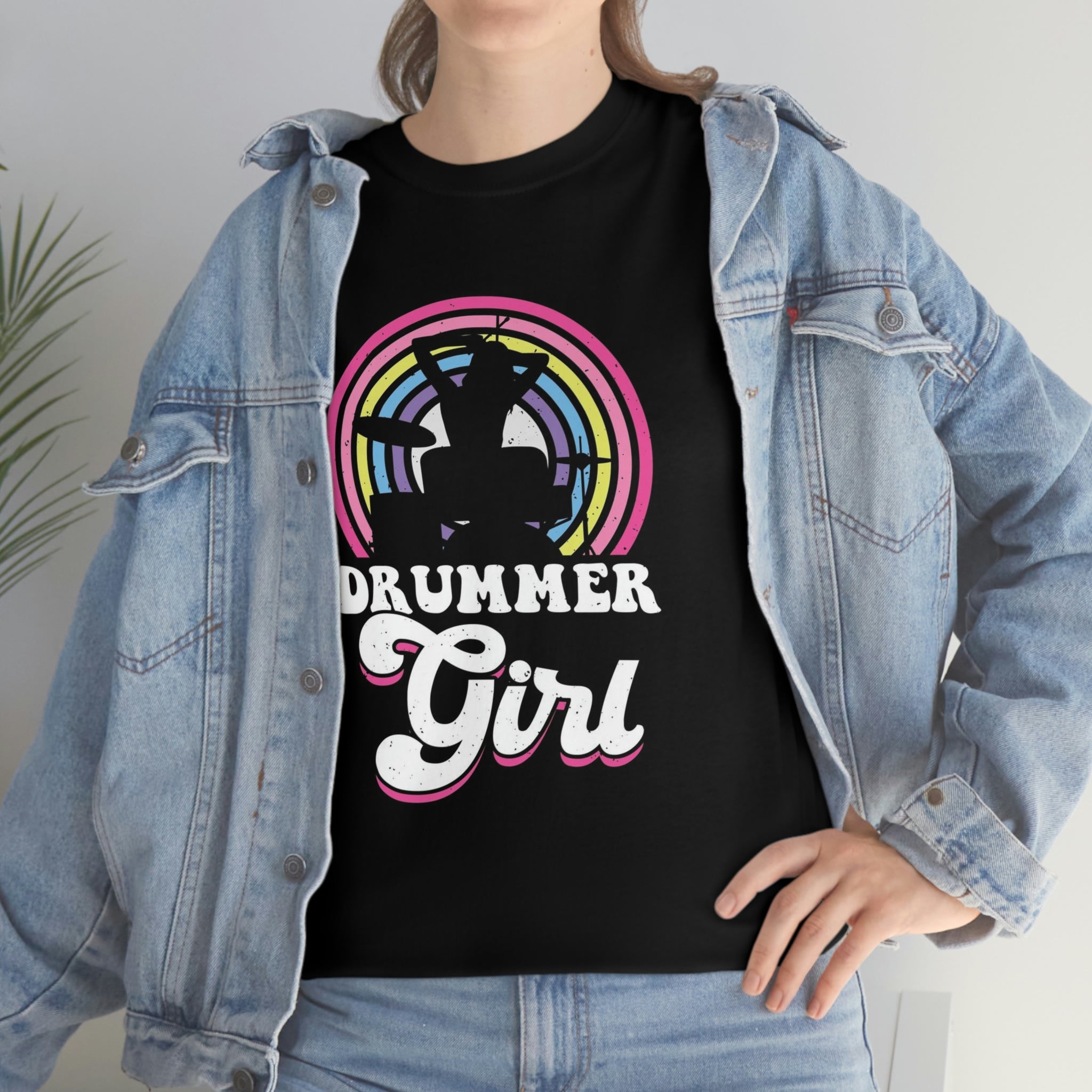 Drummer Girl-  Heavy Cotton Tee