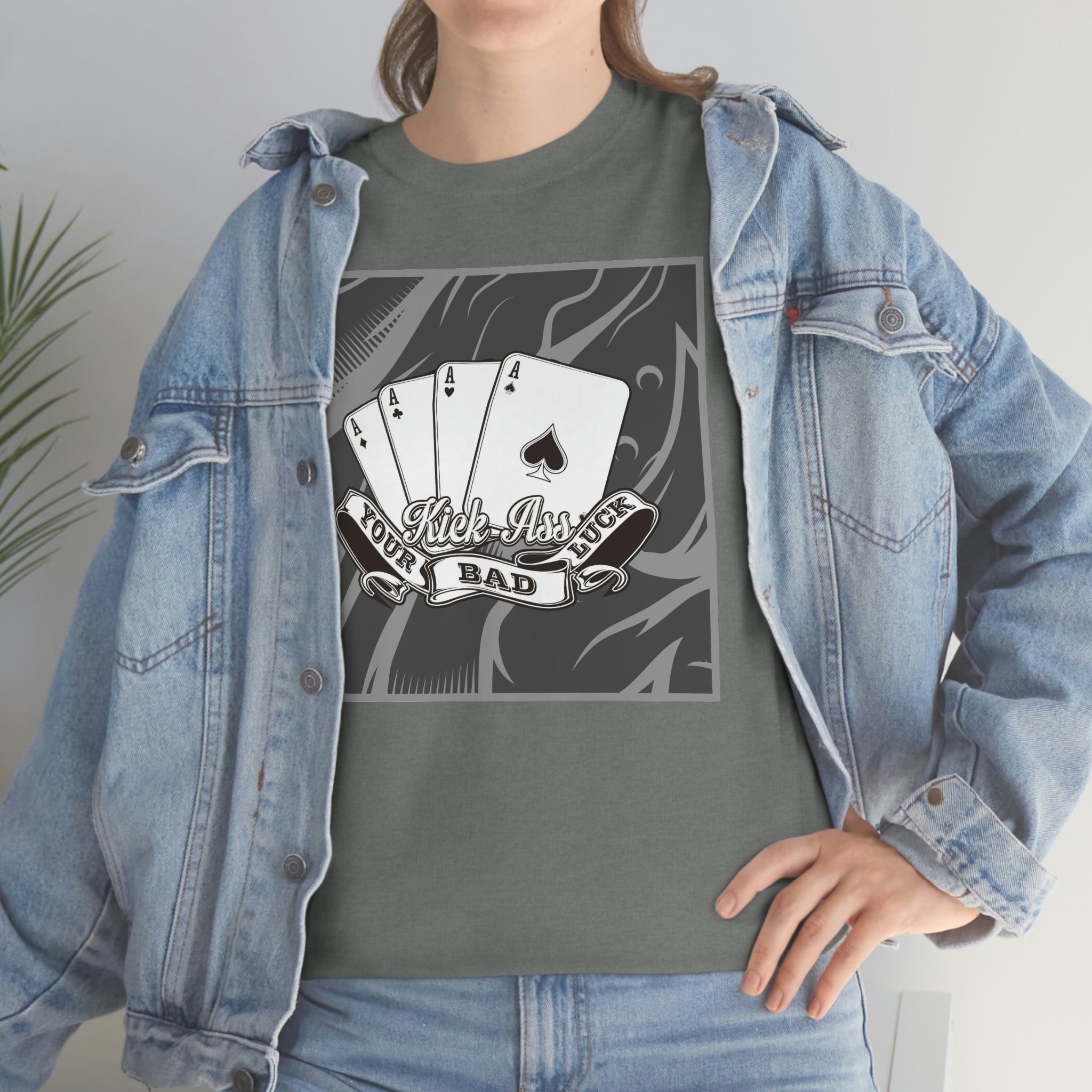 Kick your ass cards- Heavy Cotton Tee