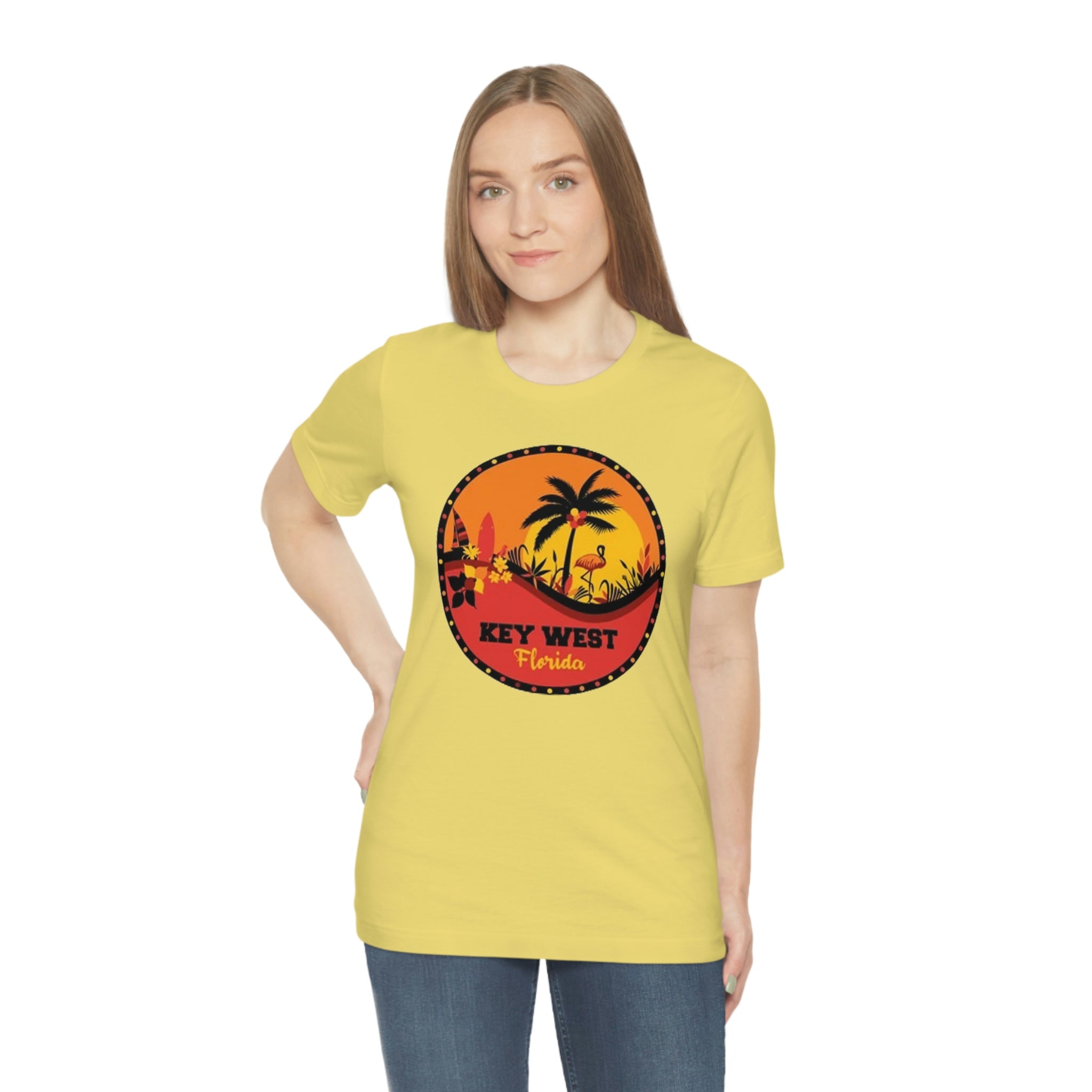 Key west Fl- Unisex Jersey Short Sleeve Tee