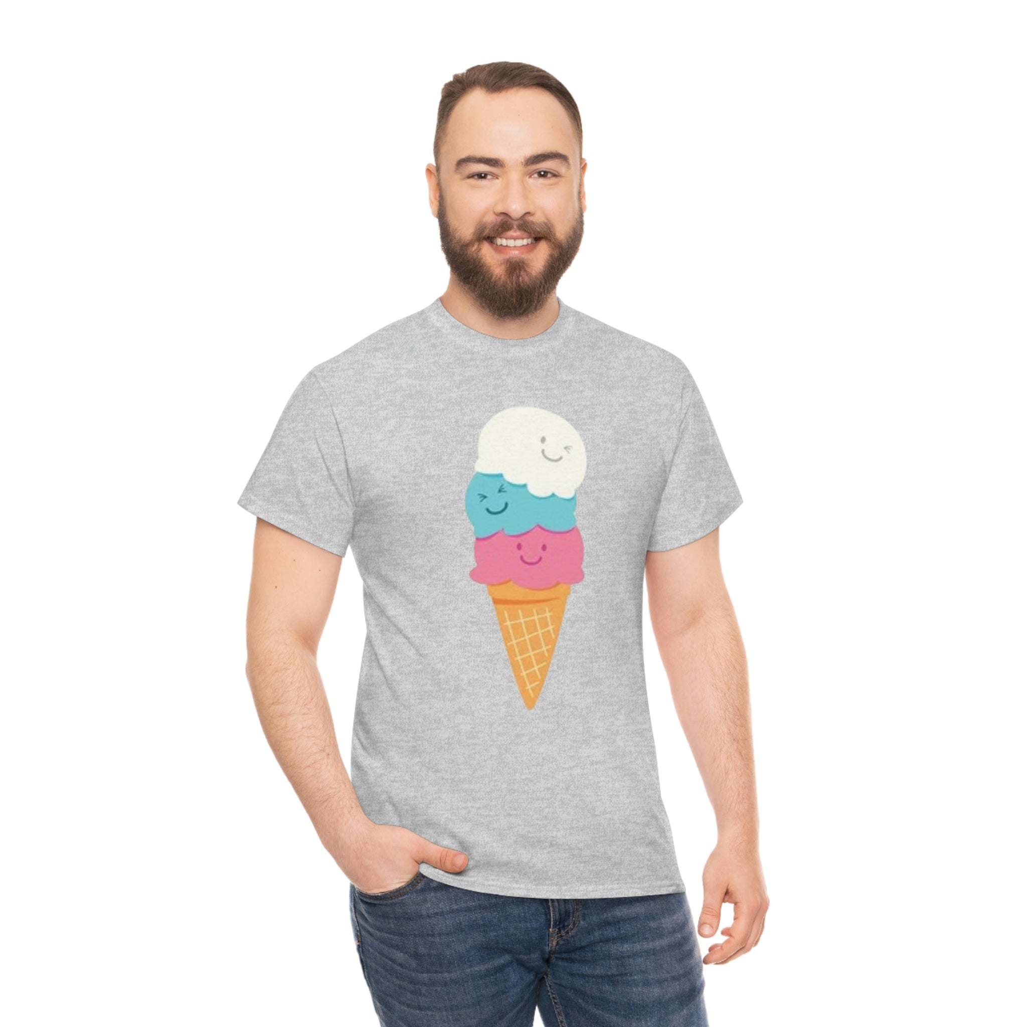 Ice cream- Unisex Heavy Cotton Tee
