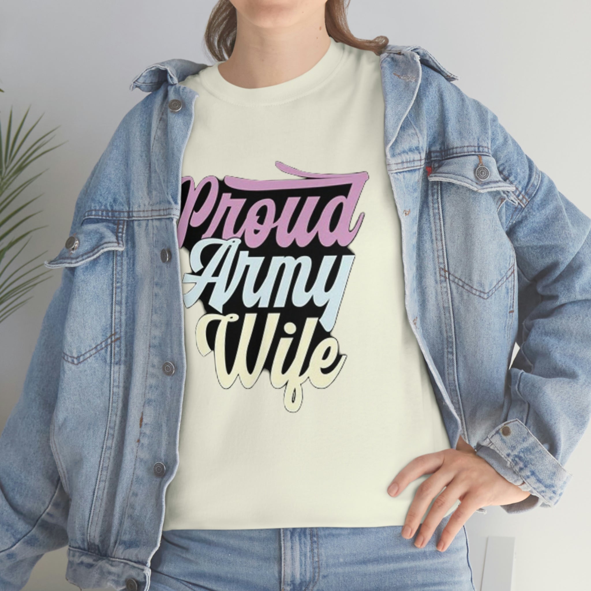 Proud army wife— Heavy Cotton Tee