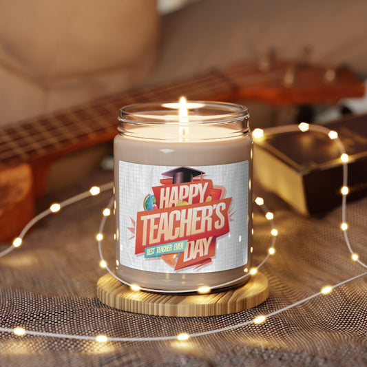 Happy teachers day- Scented Soy Candle, 9oz