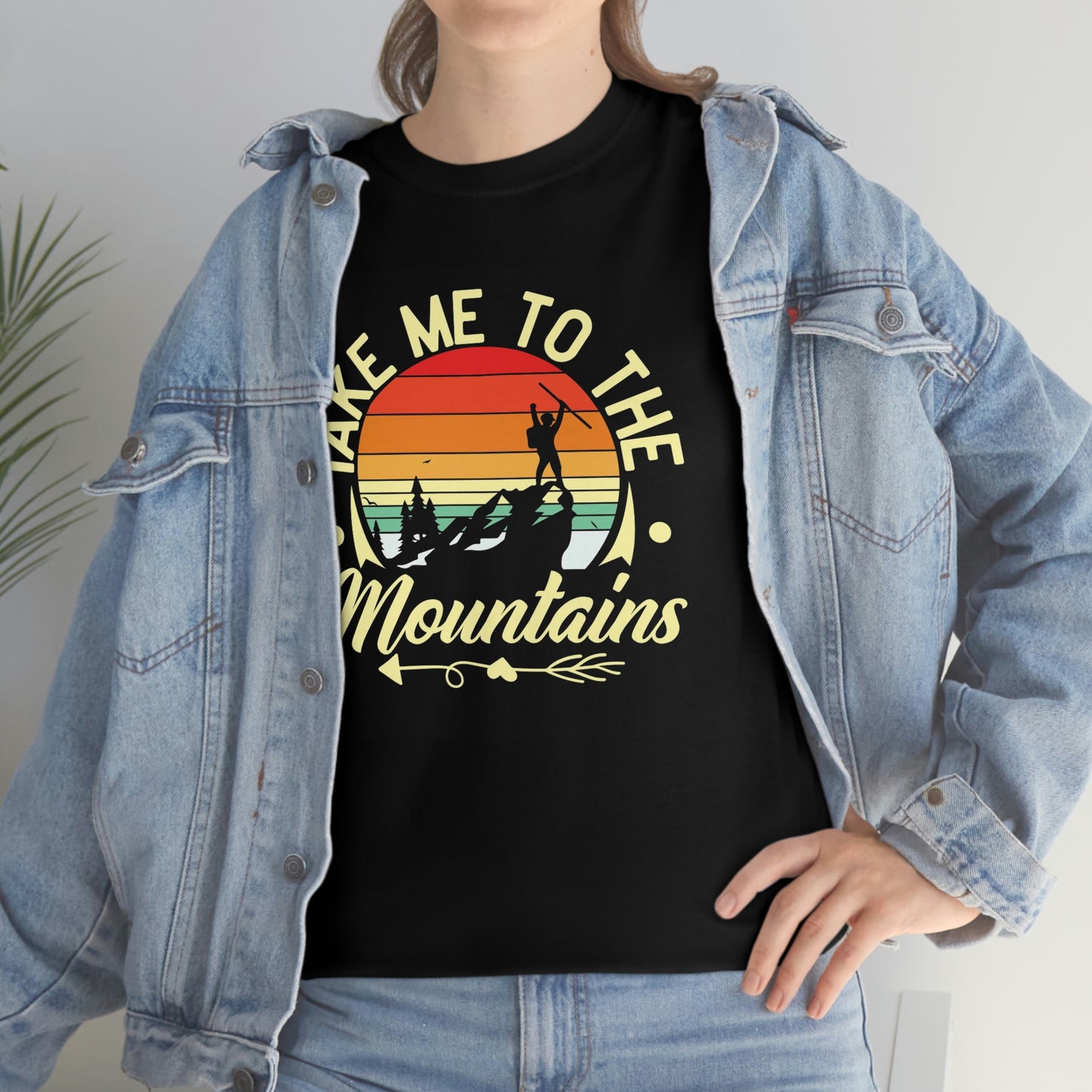 Take me to the mountains-Unisex Heavy Cotton Tee