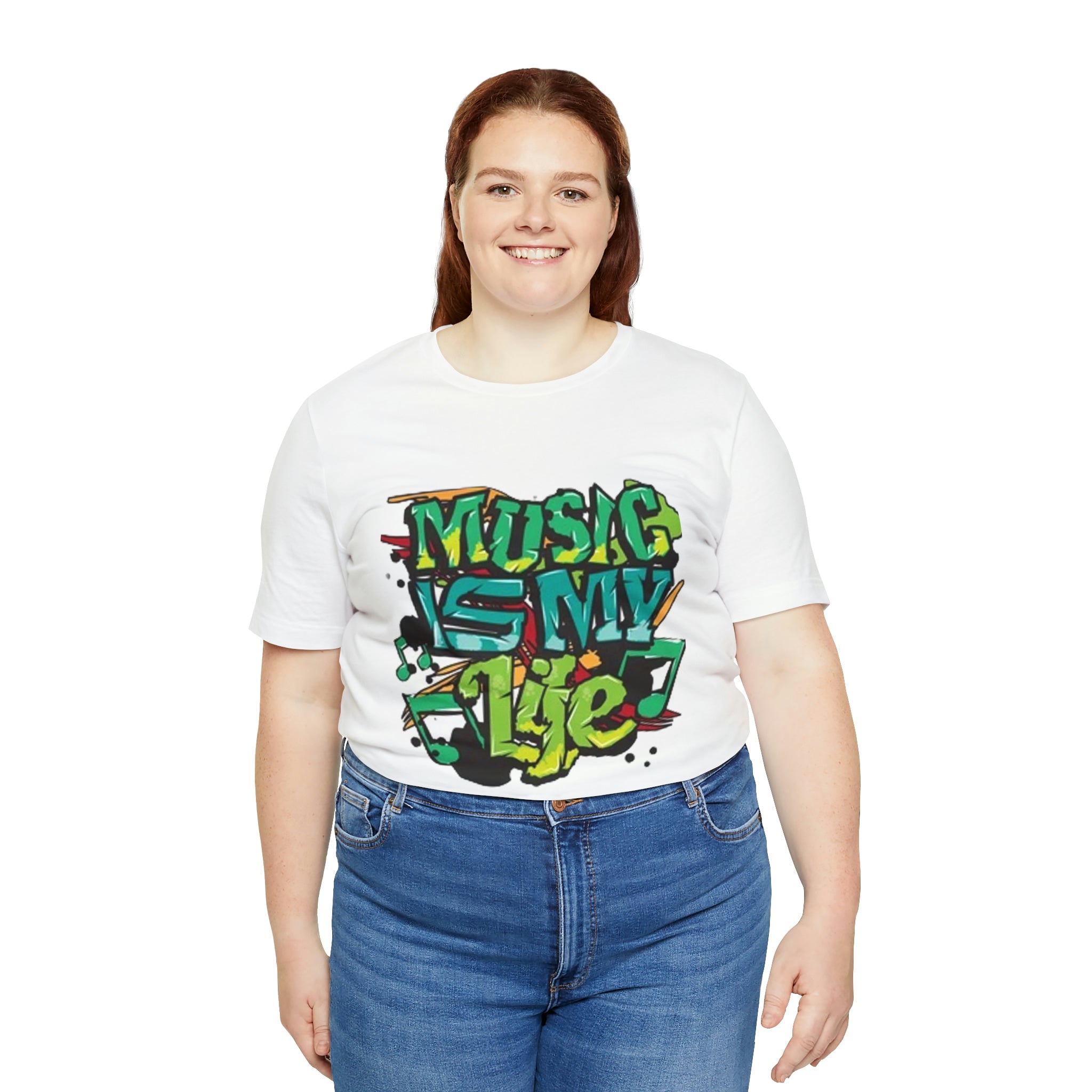 Music is my life- Jersey Short Sleeve Tee