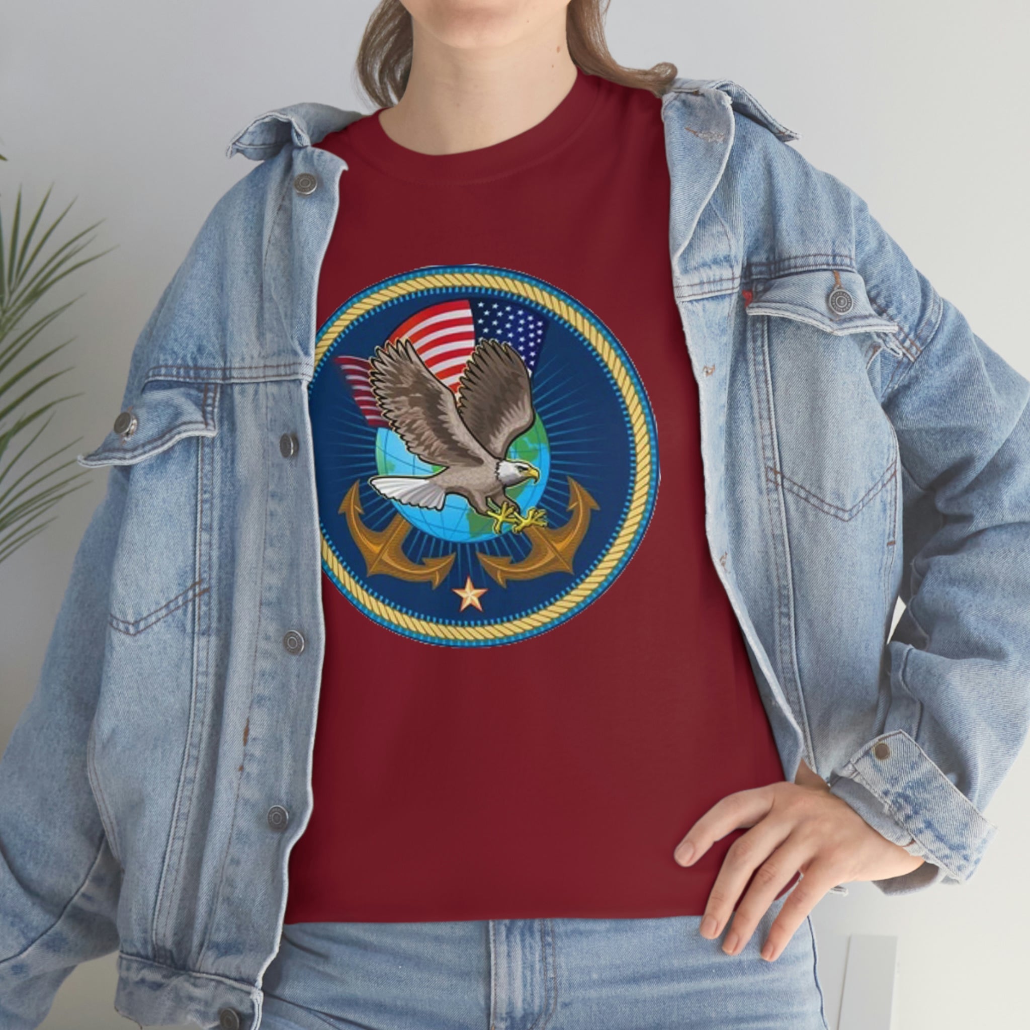 Navy- Unisex Heavy Cotton Tee