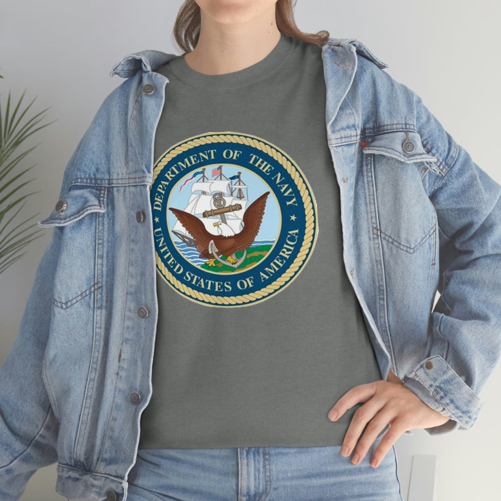 Navy- Unisex Heavy Cotton Tee