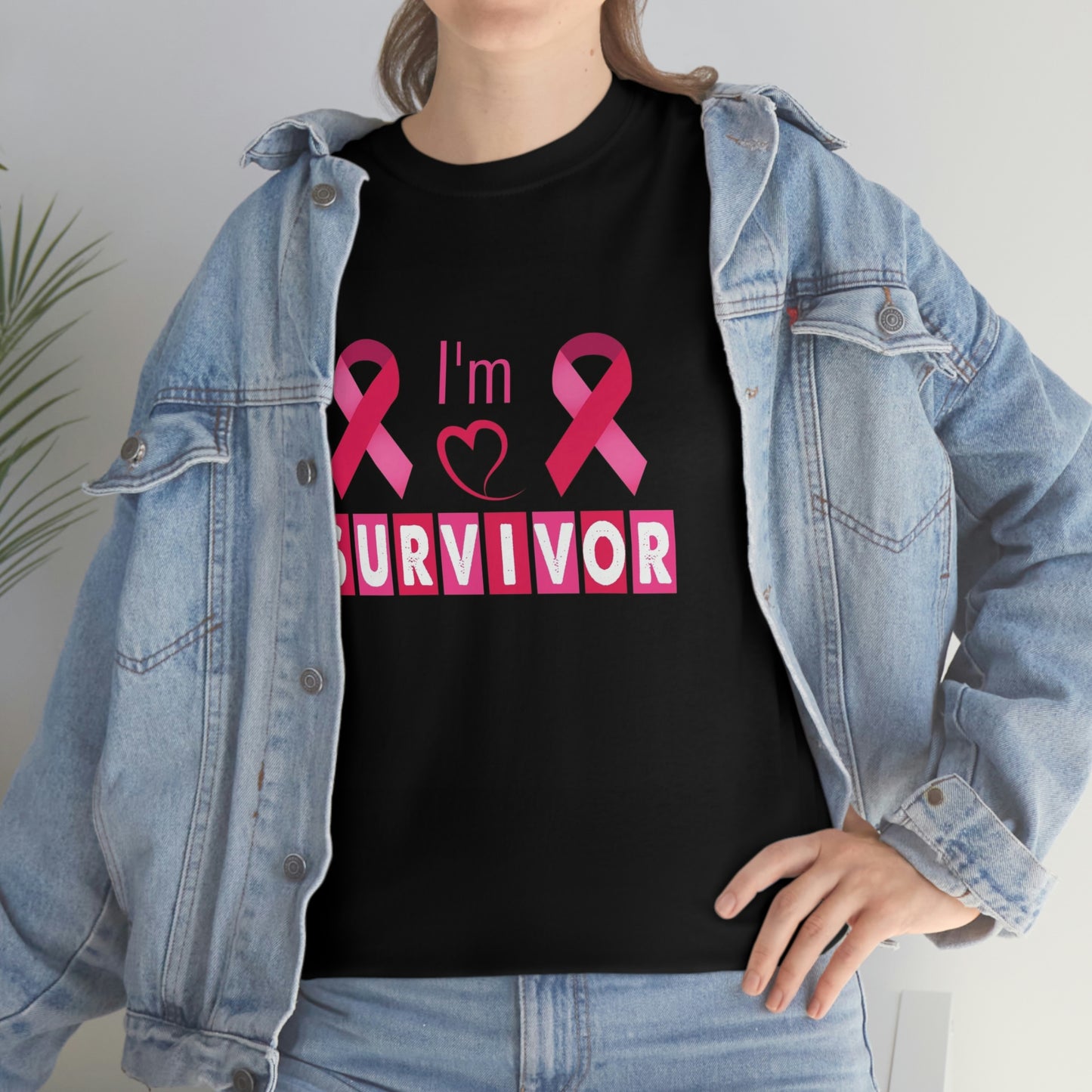 Cancer survivor-Heavy Cotton Tee