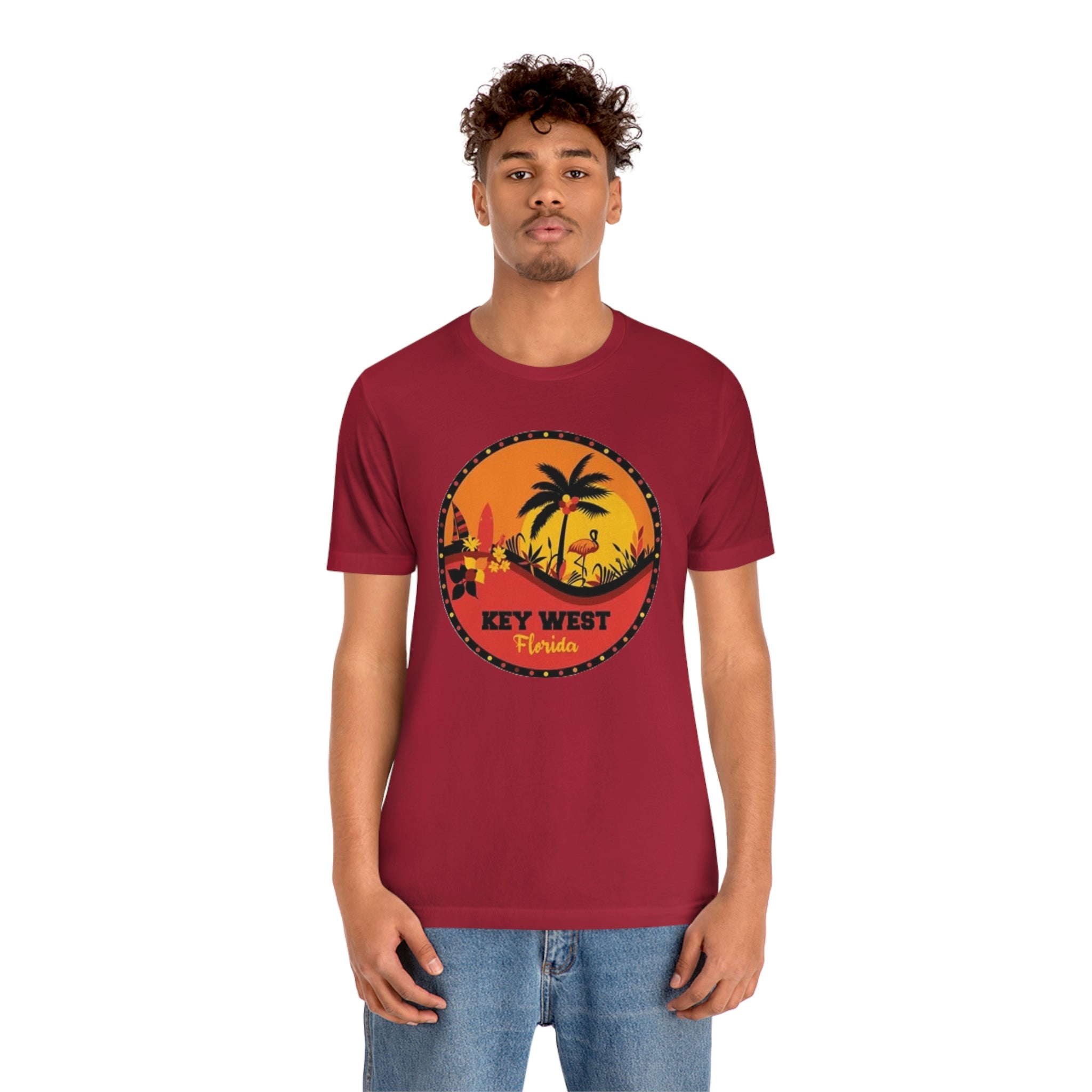 Key west Fl- Unisex Jersey Short Sleeve Tee