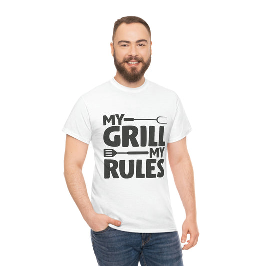 My grill my rules— Unisex Heavy Cotton Tee