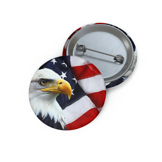 American eagle- Custom Pin Buttons