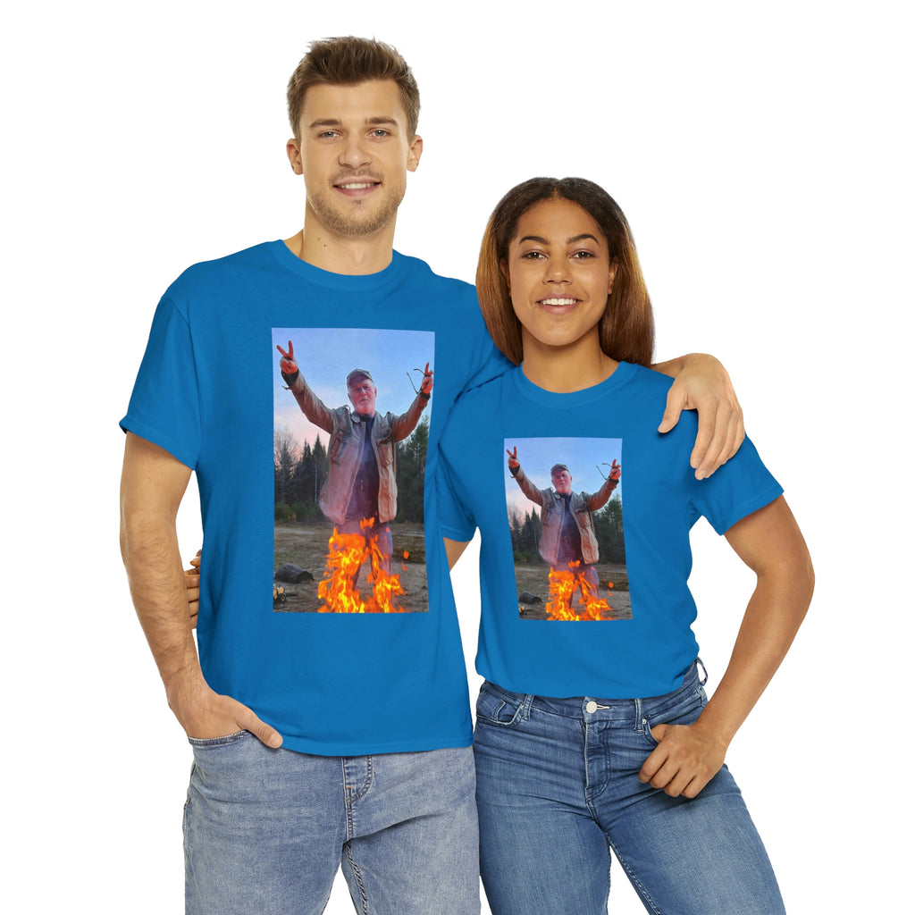 On fire-  Heavy Cotton Tee