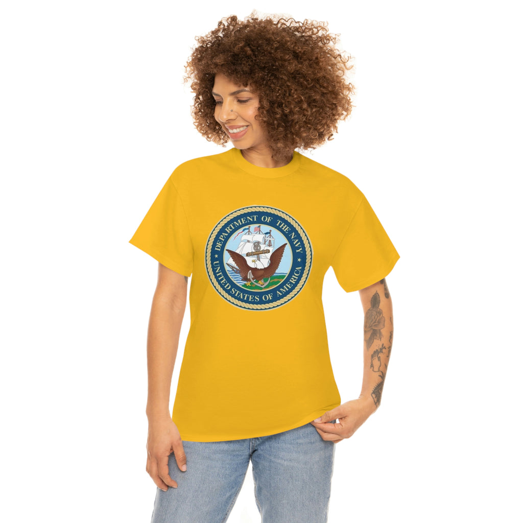 Navy- Unisex Heavy Cotton Tee