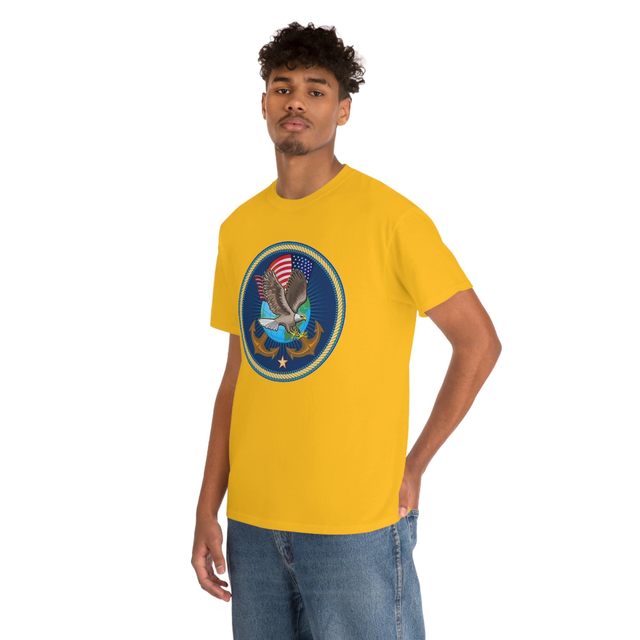 Navy- Unisex Heavy Cotton Tee