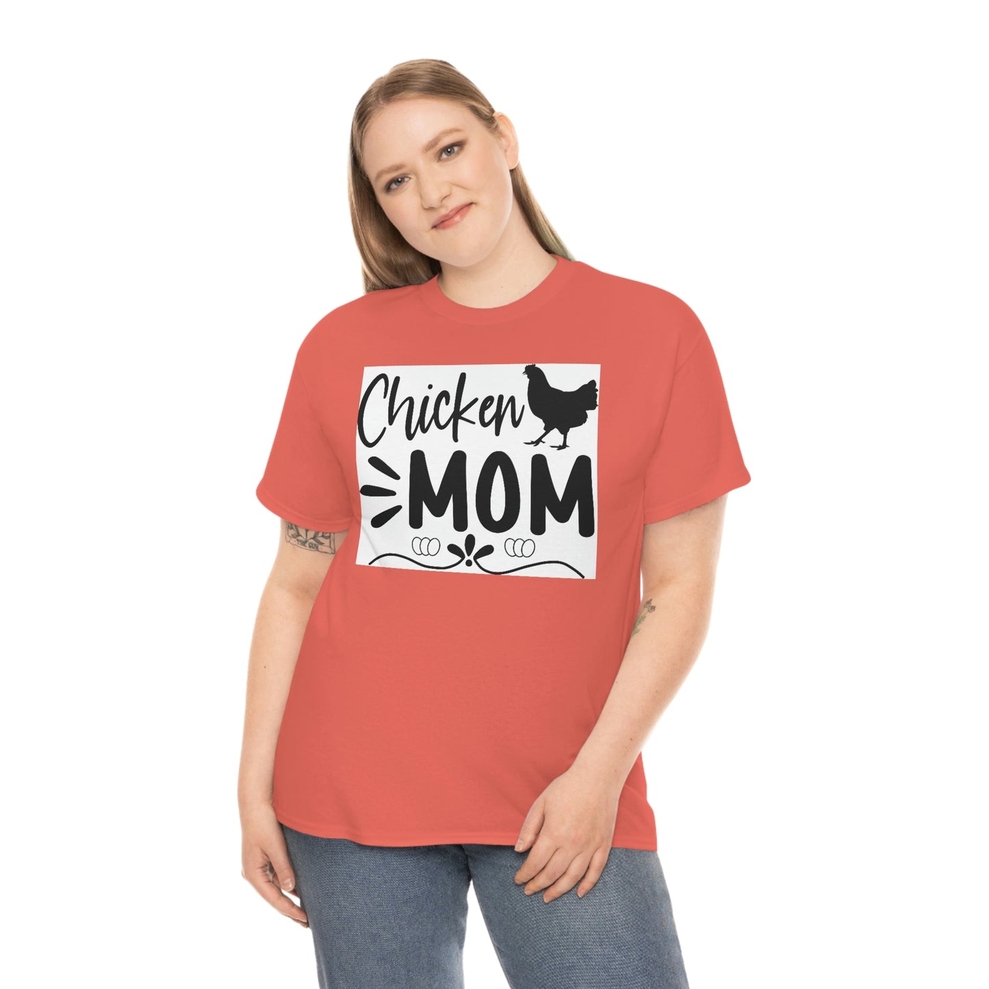 Chicken mom- Heavy Cotton Tee