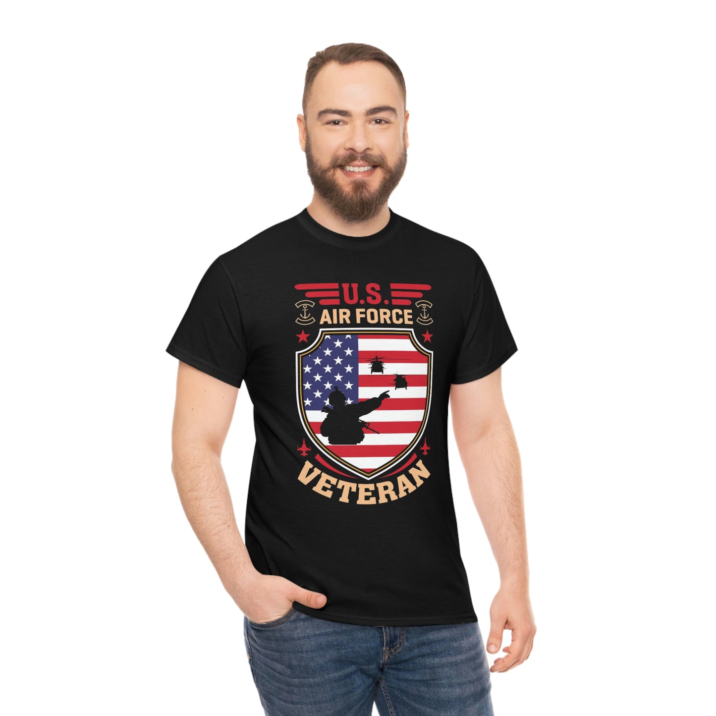 Air Force veteran- Unisex Heavy Cotton Tee