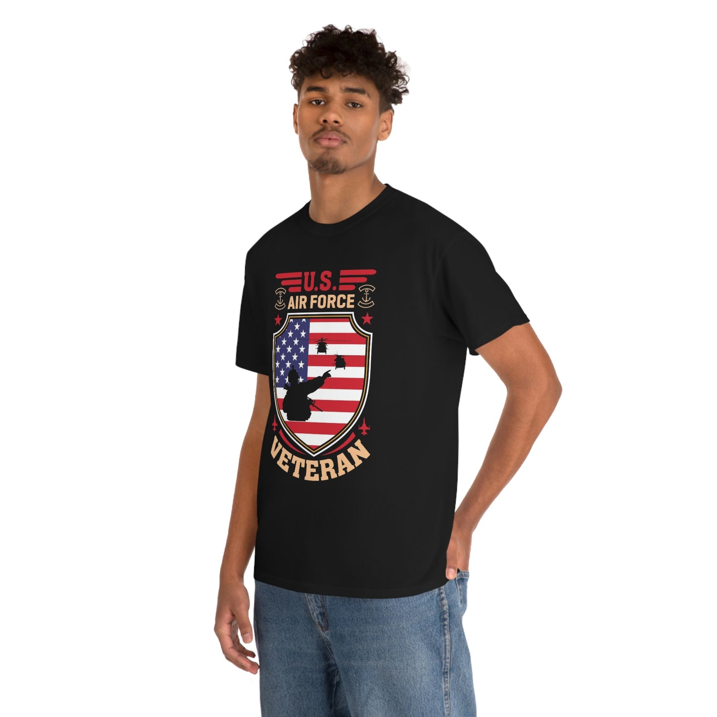 Air Force veteran- Unisex Heavy Cotton Tee