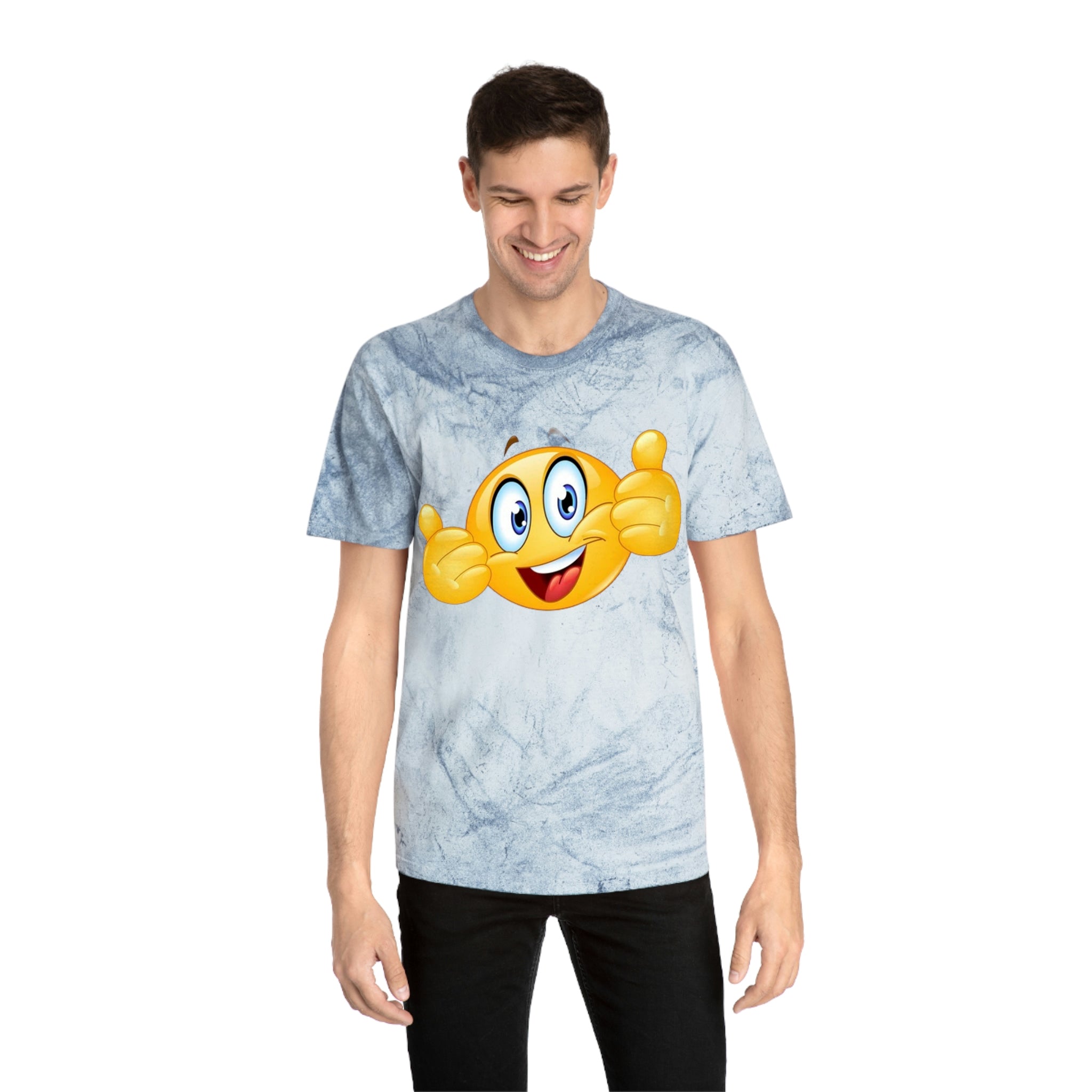 Smiley face— Unisex Color Blast T-Shirt