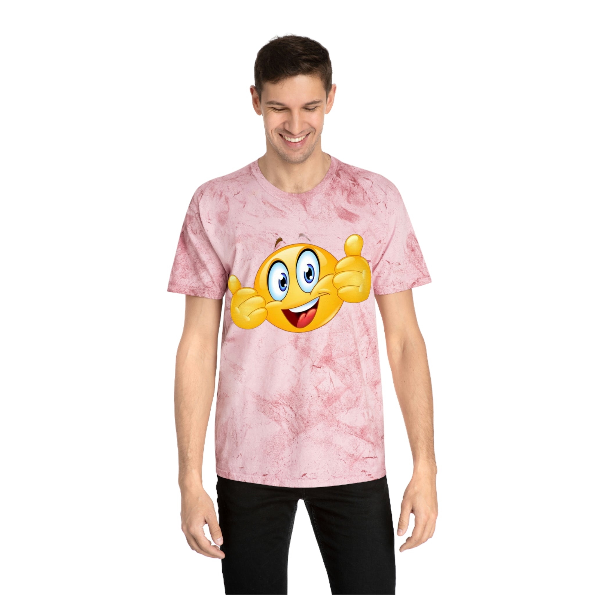 Smiley face— Unisex Color Blast T-Shirt