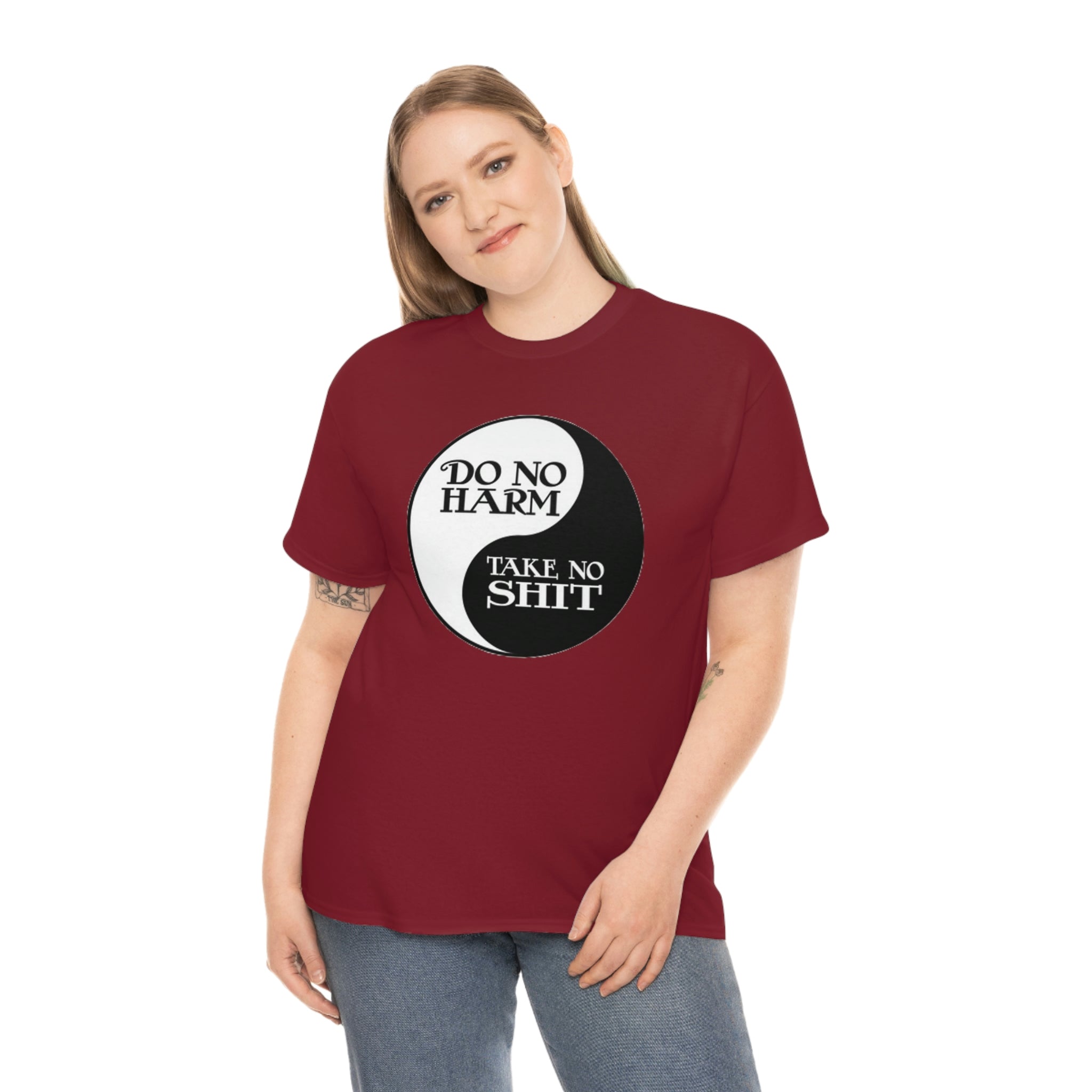 Do no harm take no shit-  Heavy Cotton Tee