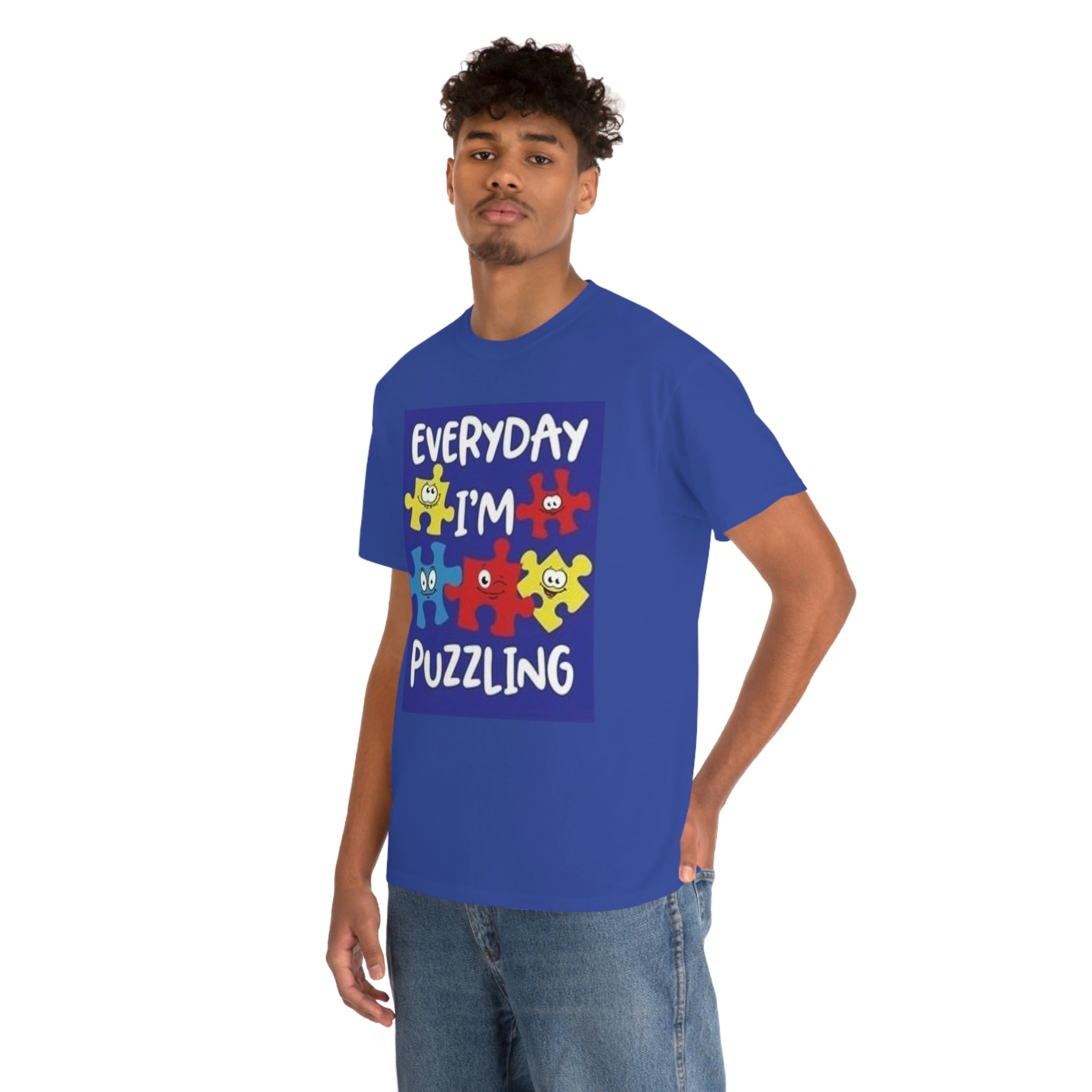Everyday I’m puzzling- Unisex Heavy Cotton Tee