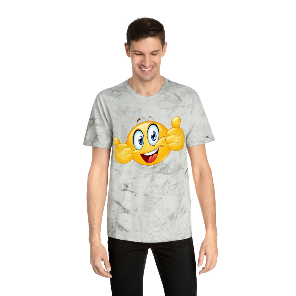 Smiley face— Unisex Color Blast T-Shirt
