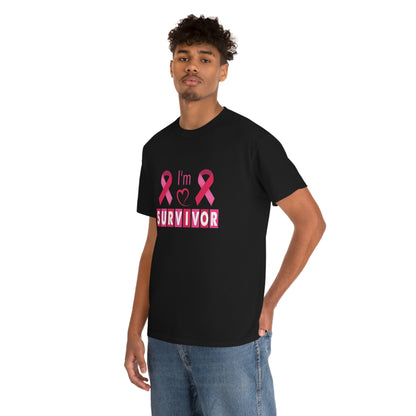 Cancer survivor-Heavy Cotton Tee