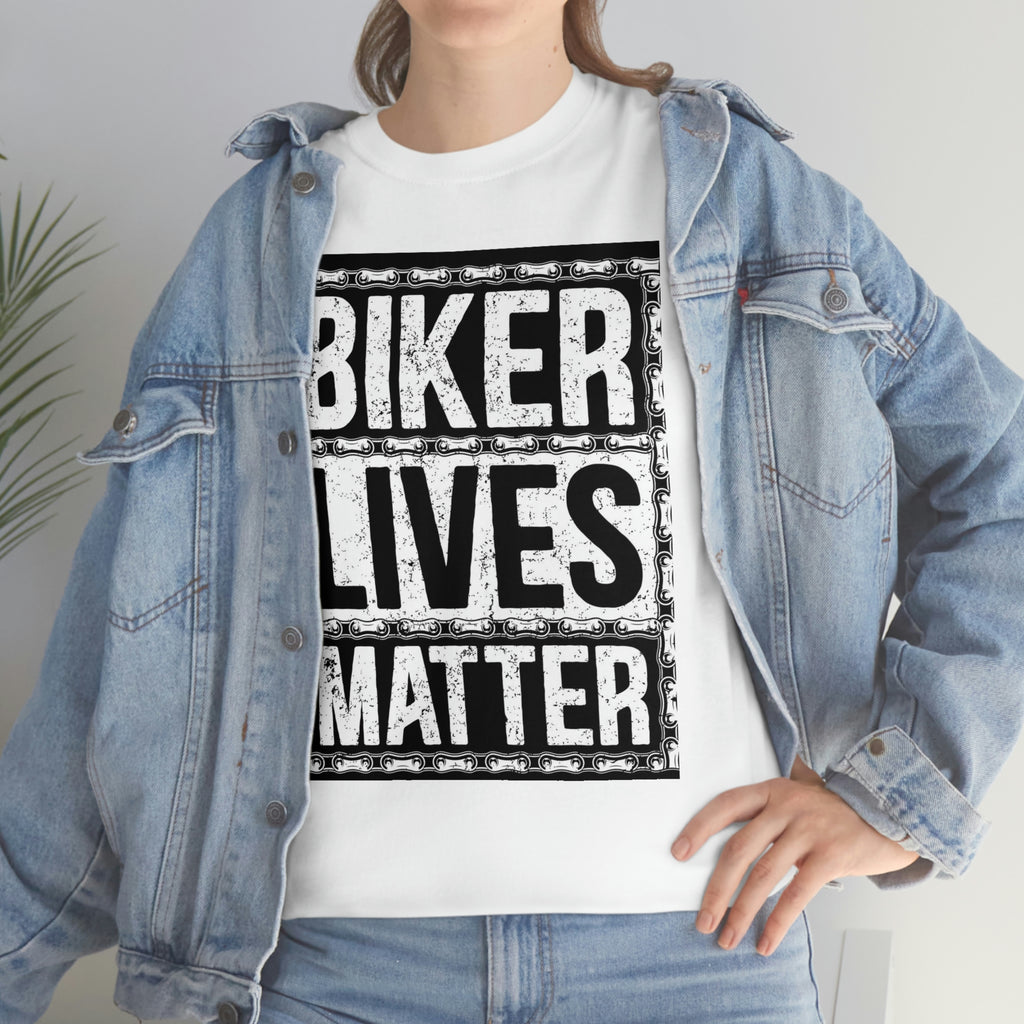 Biker lives matter- Unisex Heavy Cotton Tee