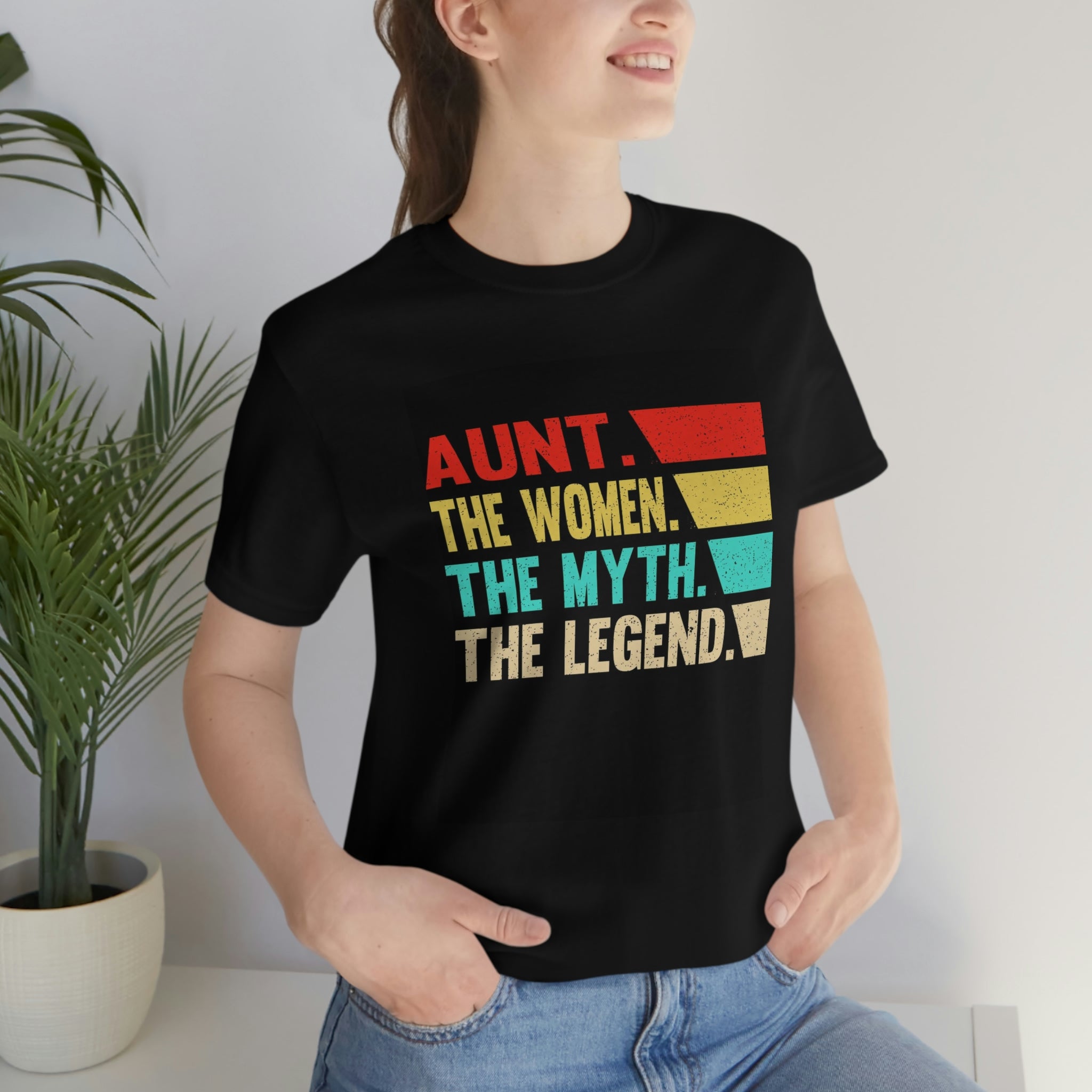 Aunt the legend- Jersey Short Sleeve Tee