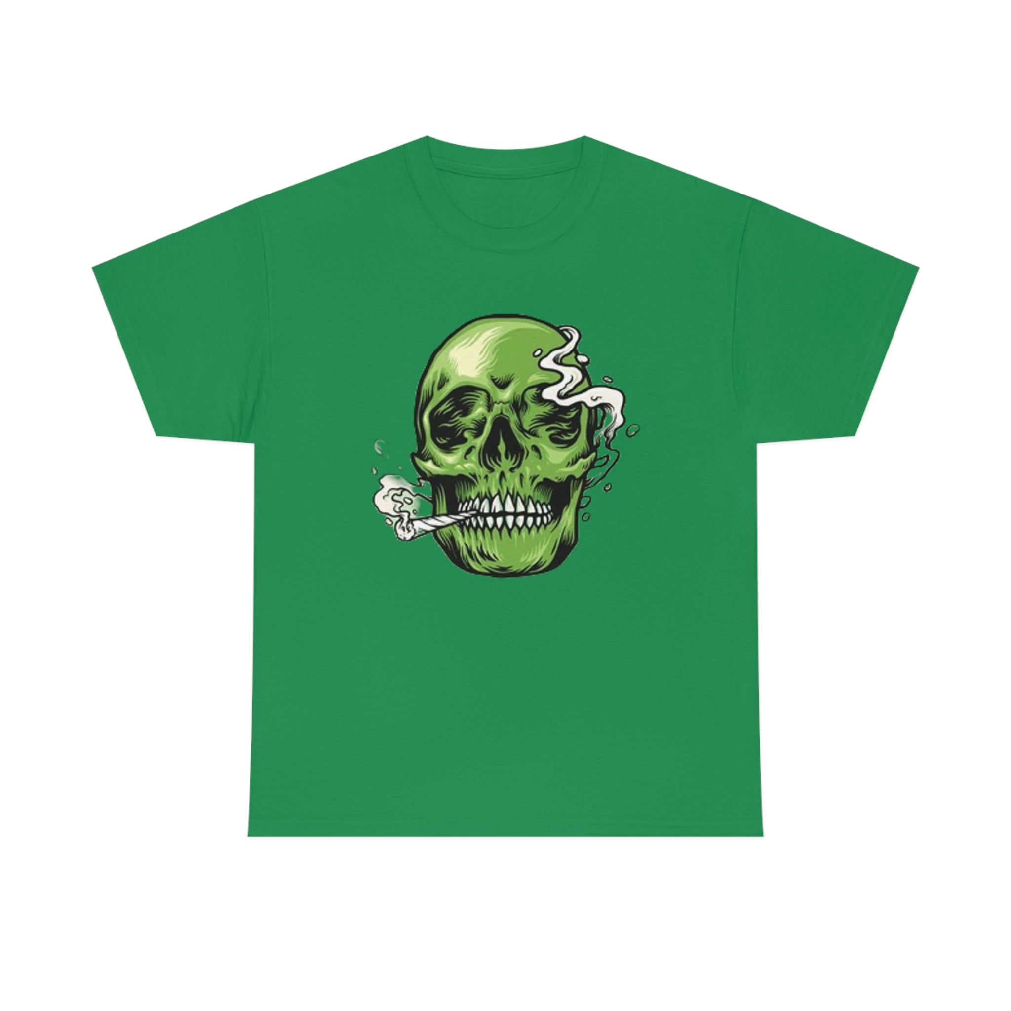 Weed skull- Heavy Cotton Tee