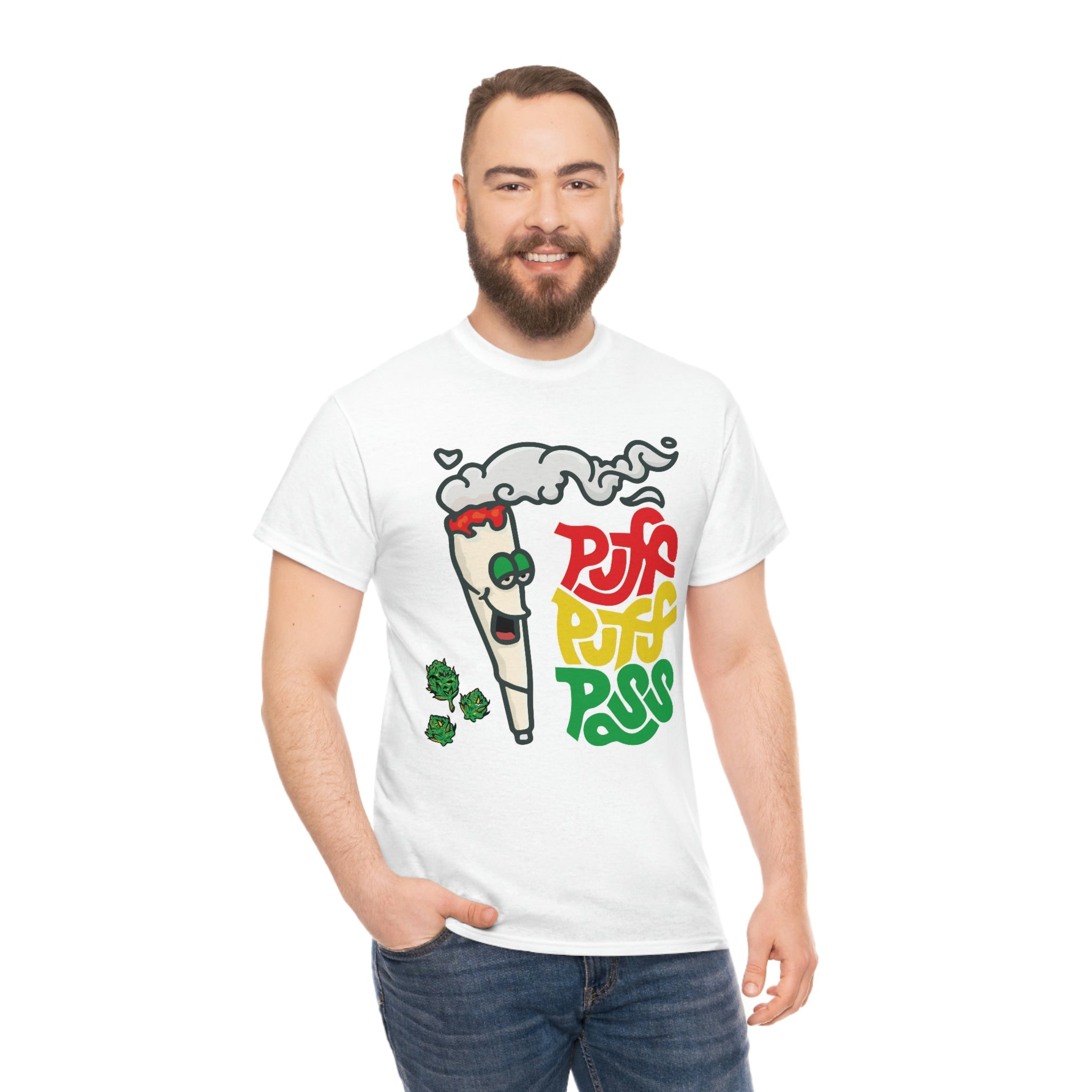 Weed- puff pass- Unisex Heavy Cotton Tee