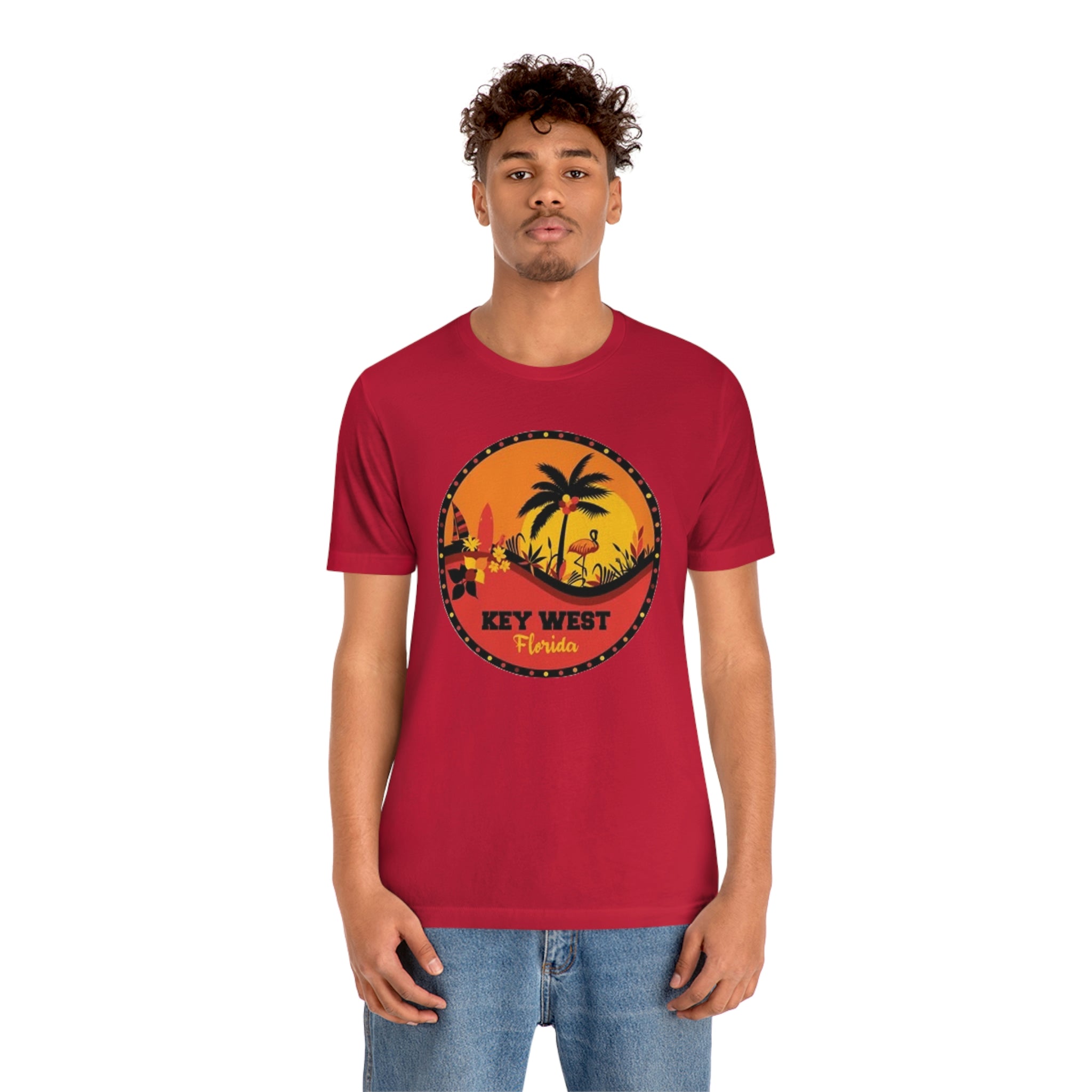 Key west Fl- Unisex Jersey Short Sleeve Tee