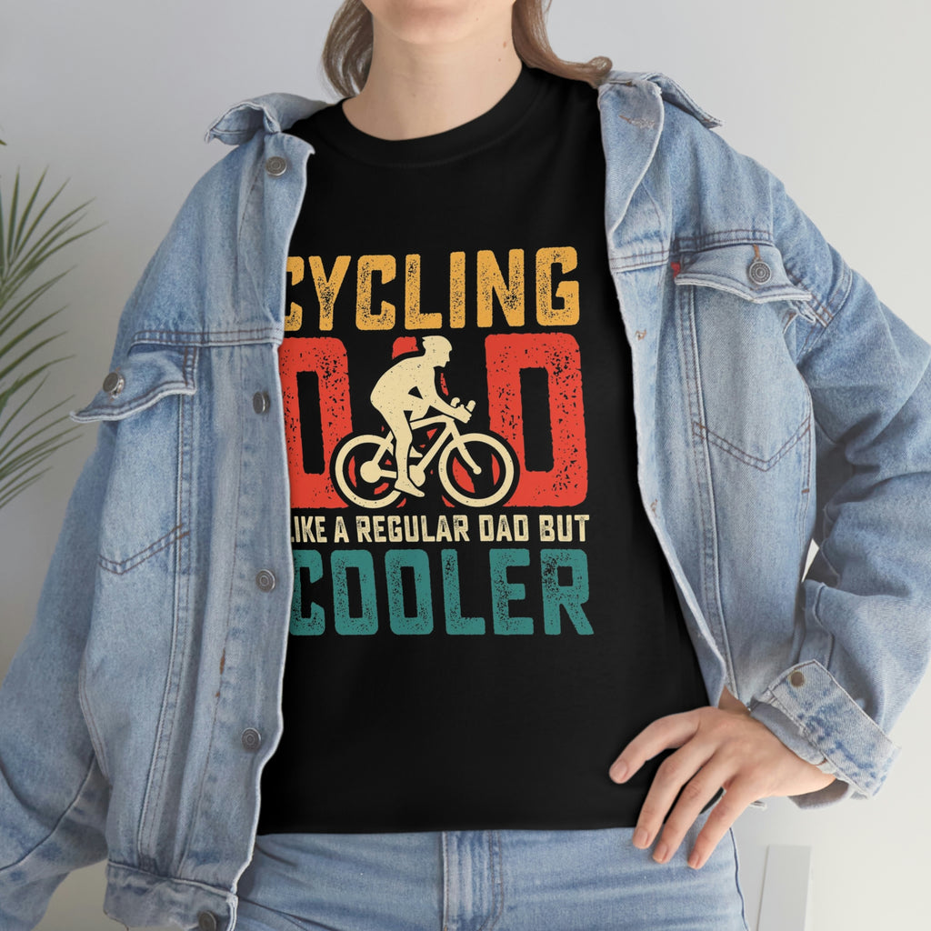 Cycling dad- Heavy Cotton Tee