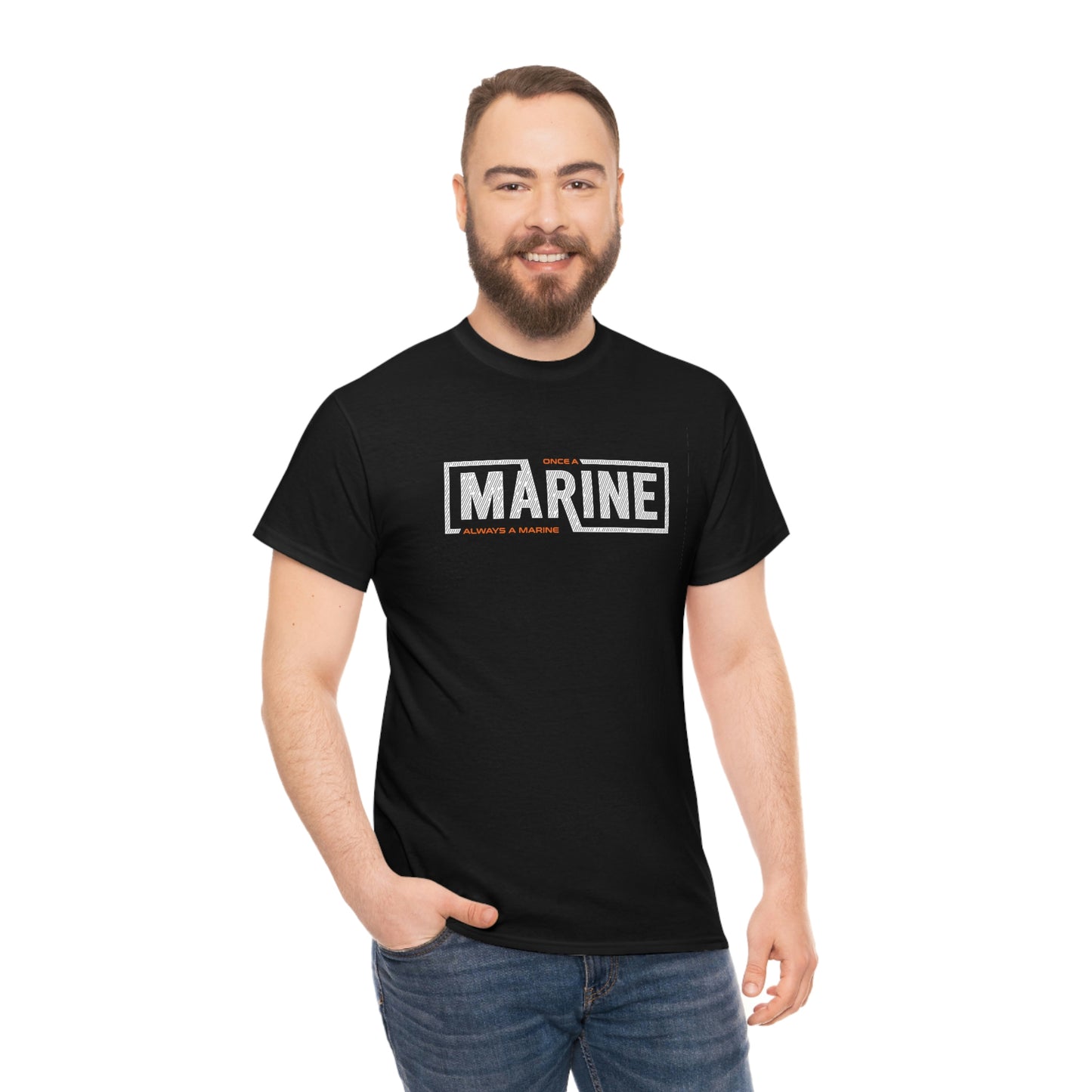 Marine— Unisex Heavy Cotton Tee