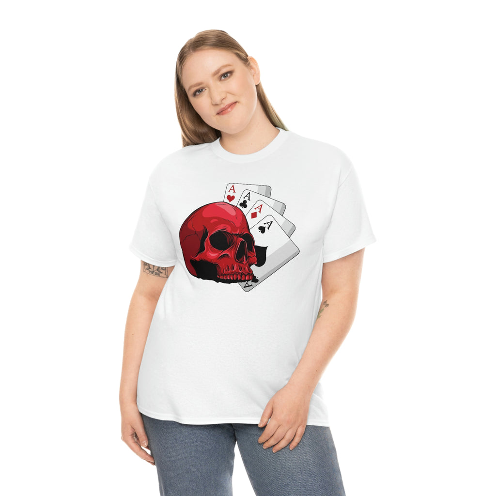 Poker skull-  Heavy Cotton Tee