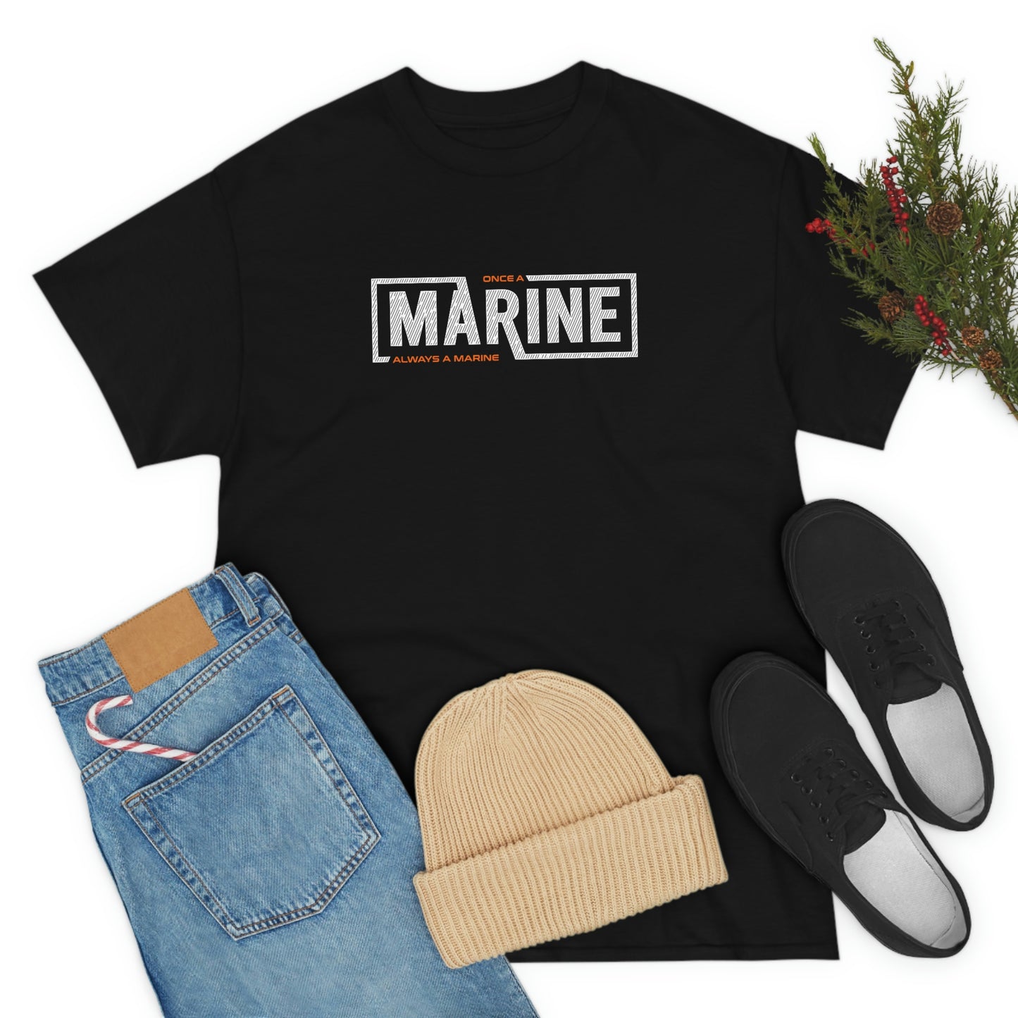 Marine— Unisex Heavy Cotton Tee