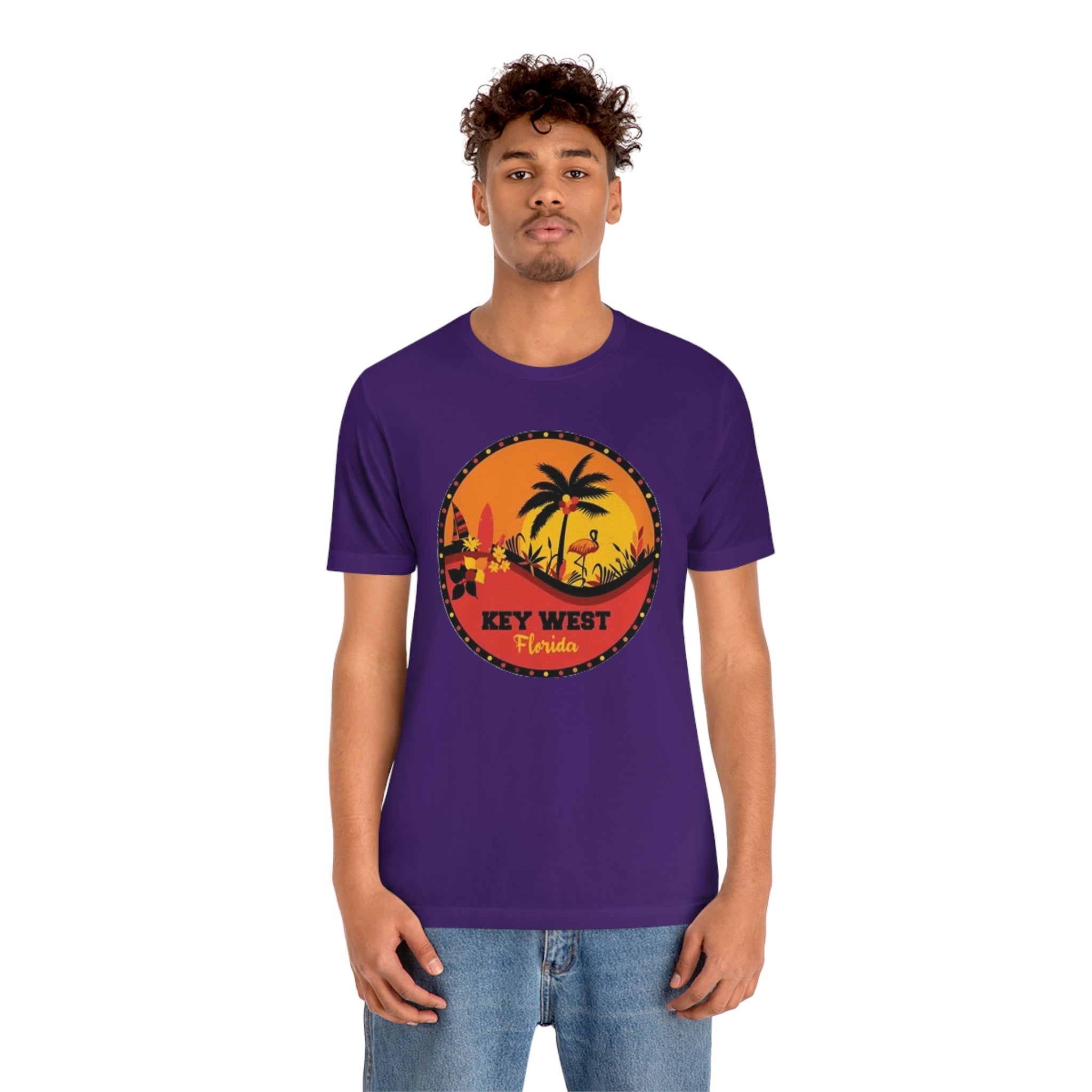 Key west Fl- Unisex Jersey Short Sleeve Tee