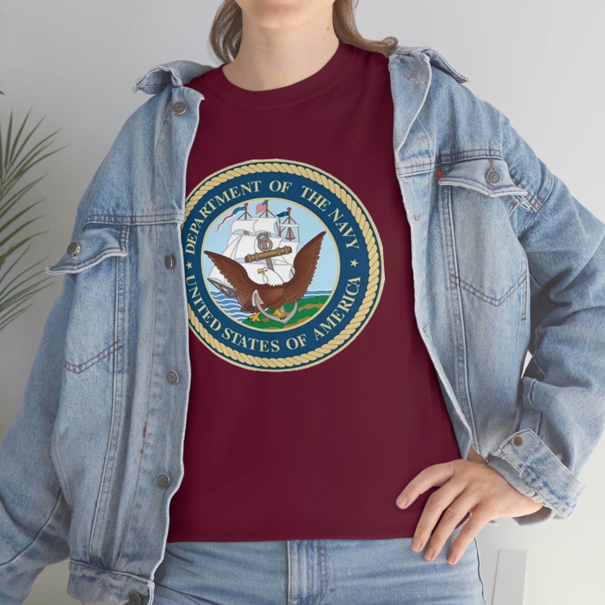 Navy- Unisex Heavy Cotton Tee