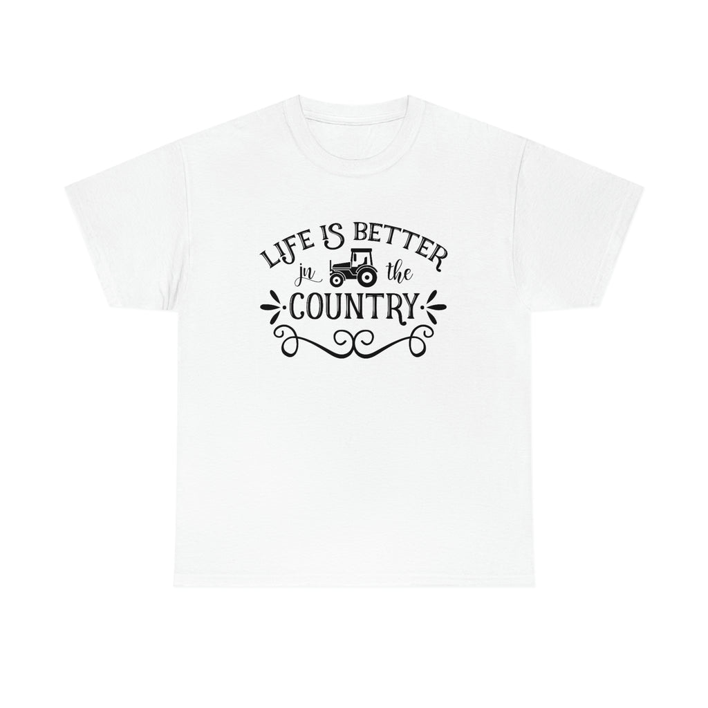 Life is better in the country-Unisex Heavy Cotton Tee