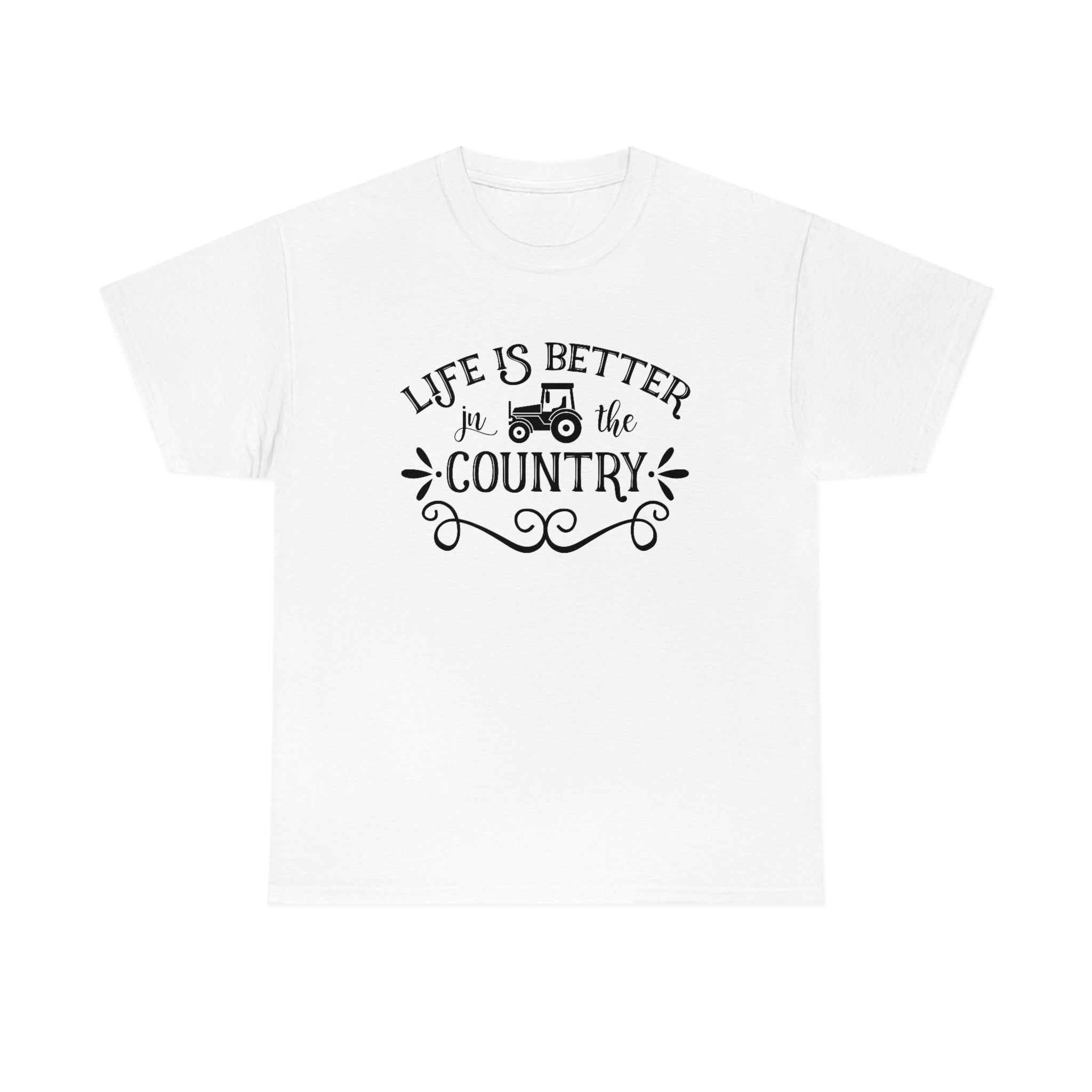 Life is better in the country-Unisex Heavy Cotton Tee