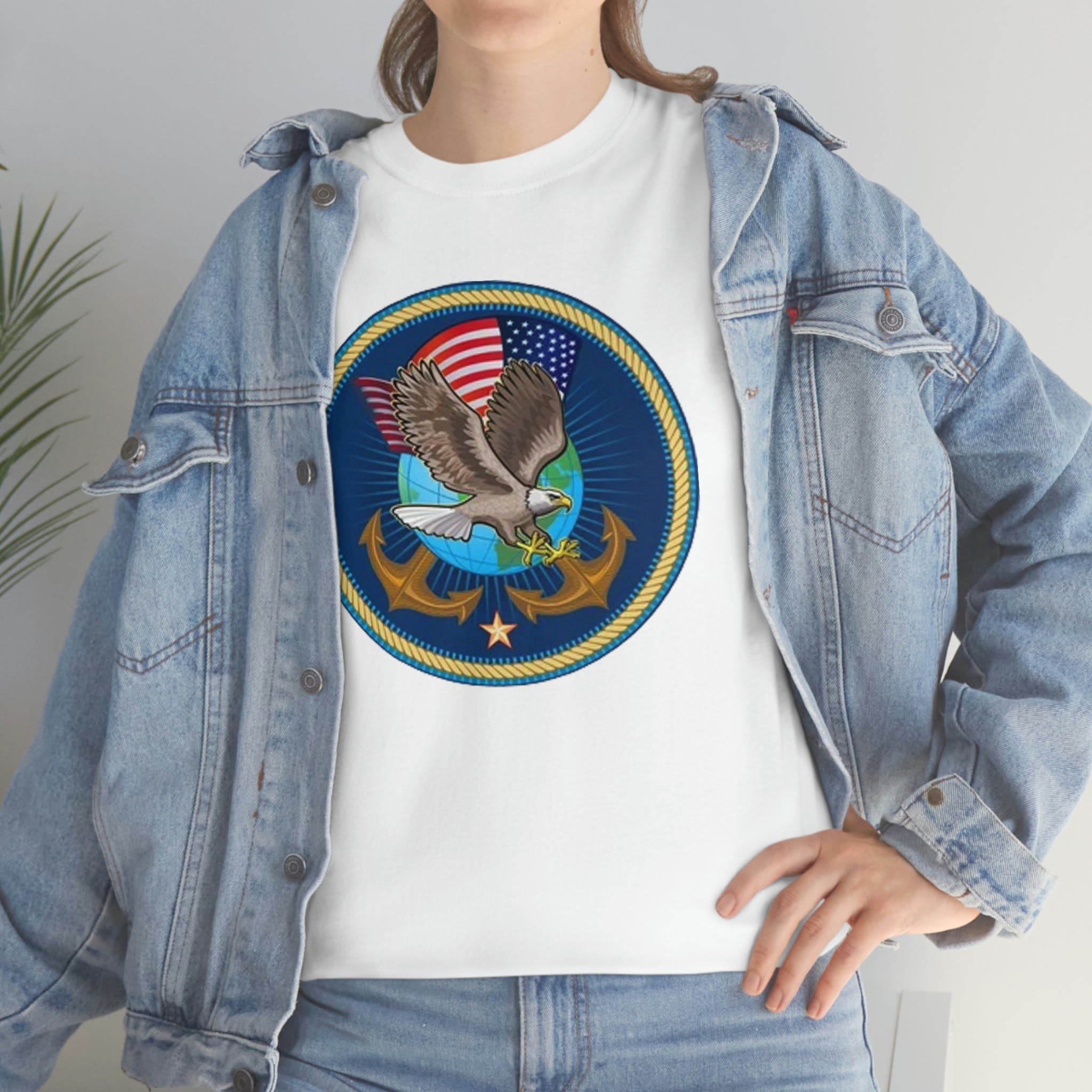 Navy- Unisex Heavy Cotton Tee